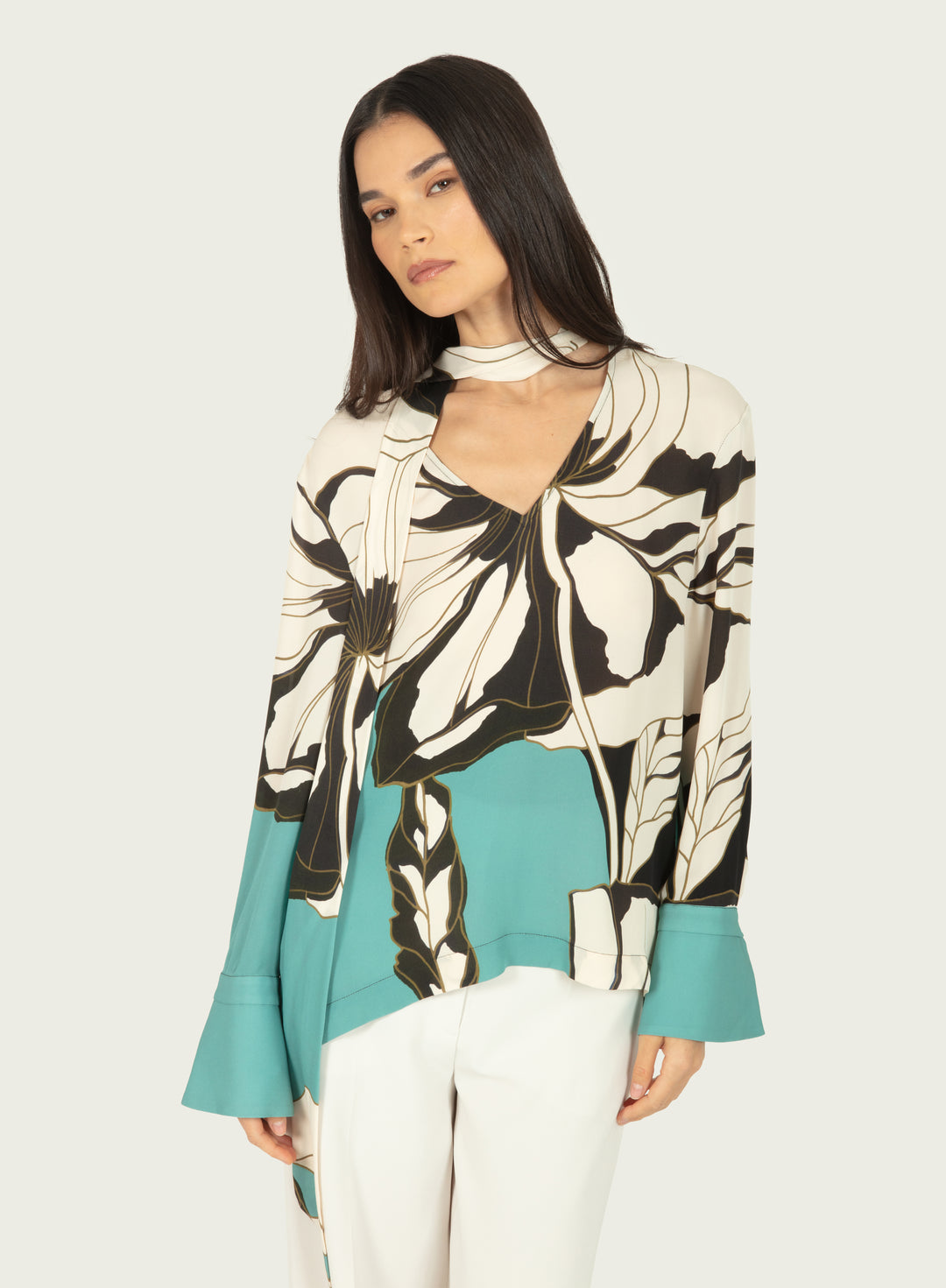 Chiara Blouse - 100% Silk Double Georgette