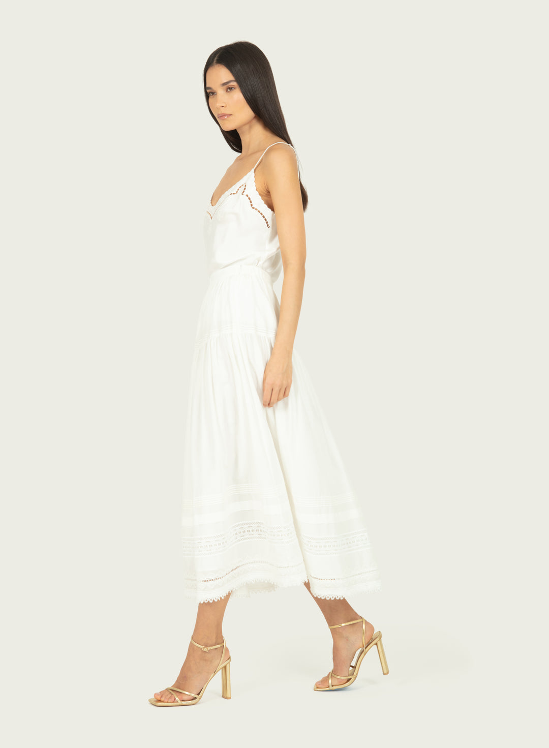 Wimberly Cami - Off-White - 100% Organic Sand-Washed Silk