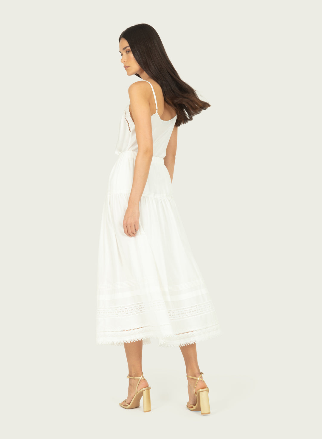Wimberly Cami - Off-White - 100% Organic Sand-Washed Silk