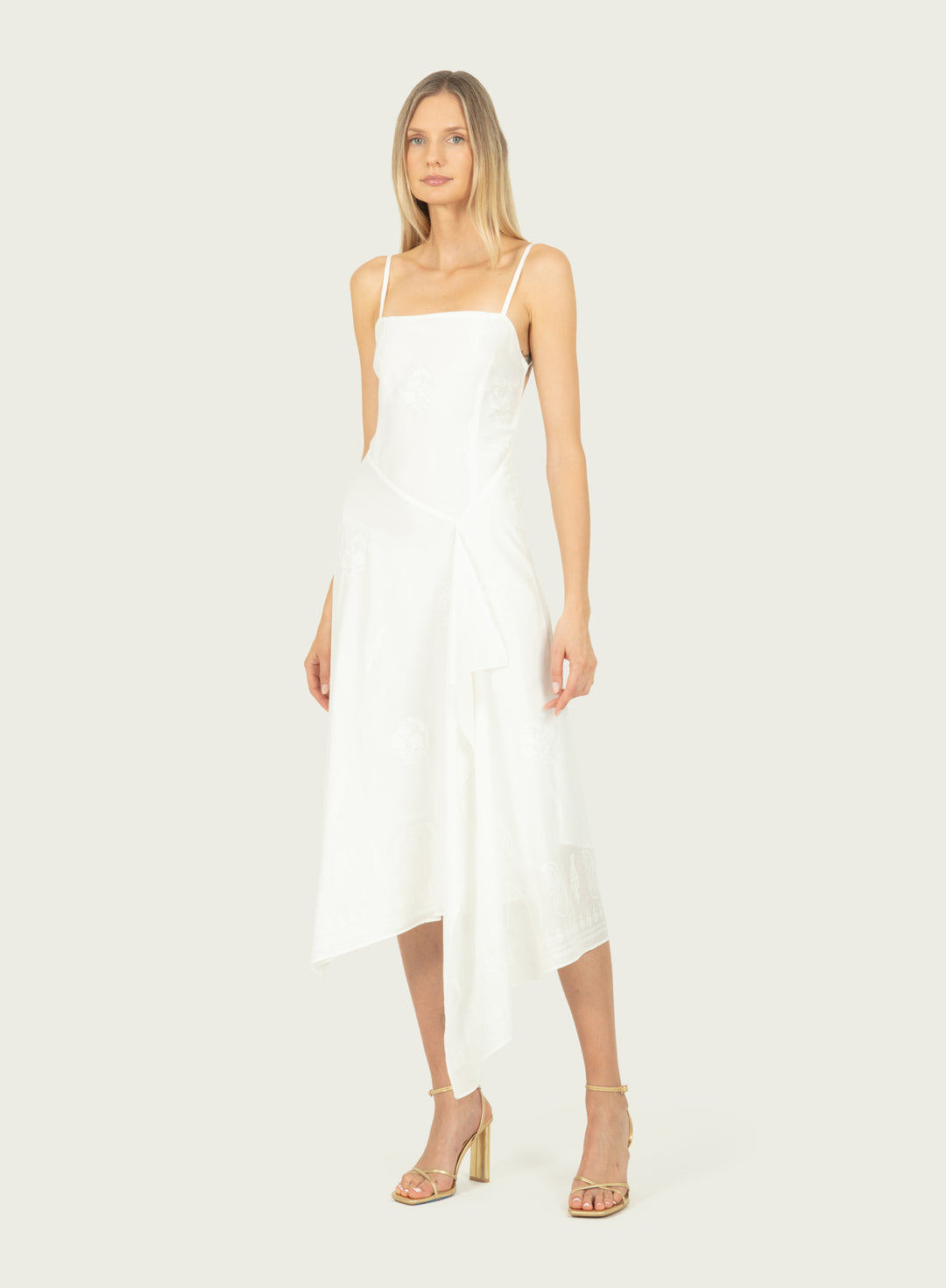 Rosetta Dress - Cotton Poplin with Embroidery