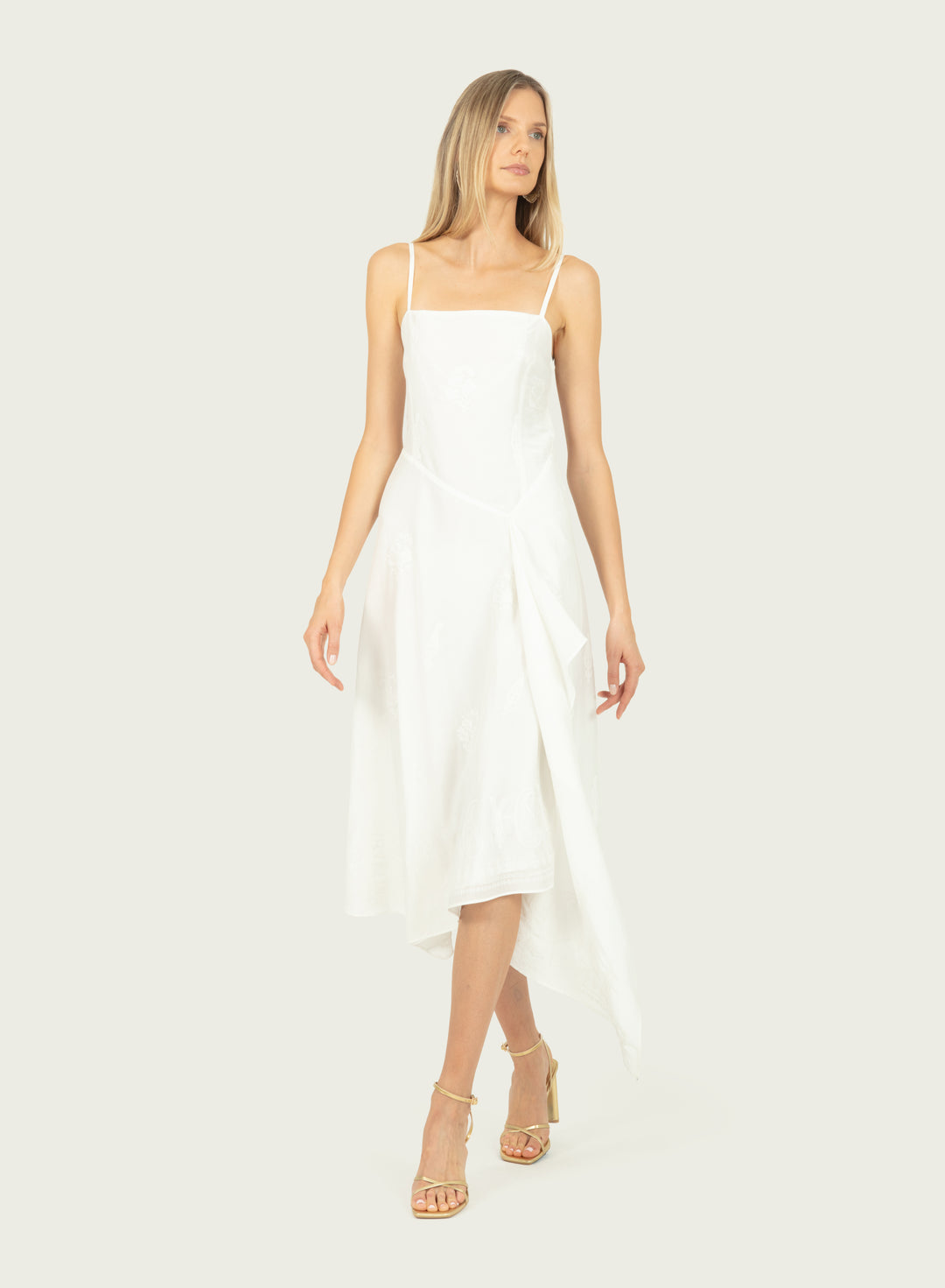 Rosetta Dress - Cotton Poplin with Embroidery