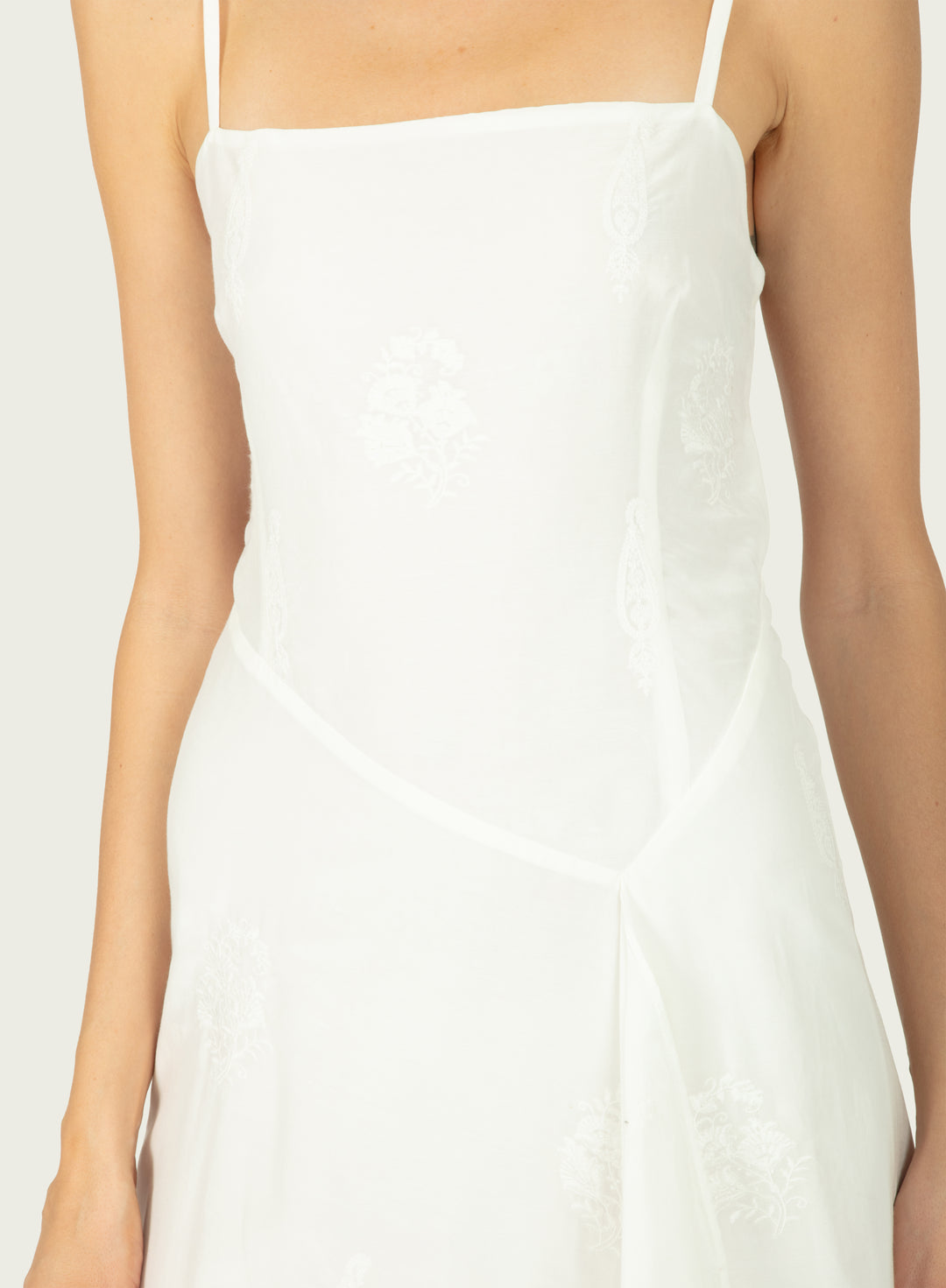 Rosetta Dress - Cotton Poplin with Embroidery