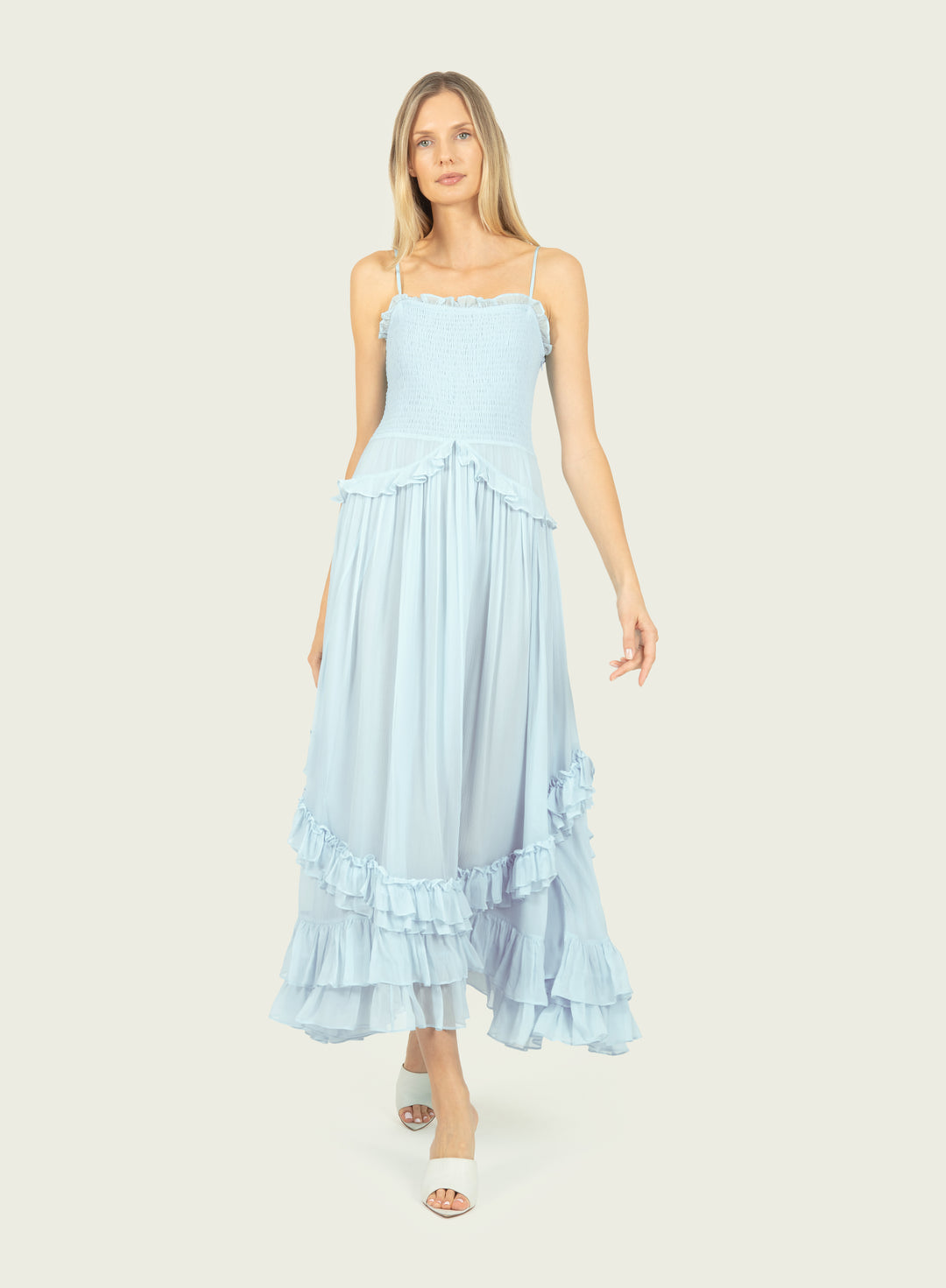 Chelsea Dress - 100% Silk Crinkle Chiffon