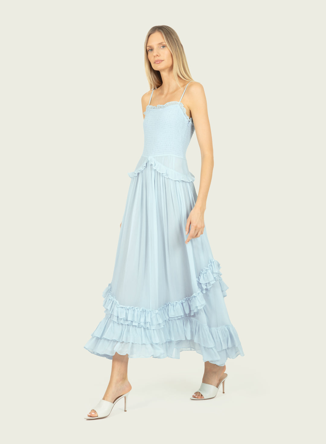 Chelsea Dress - 100% Silk Crinkle Chiffon