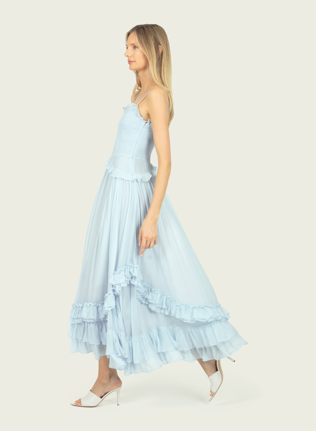 Chelsea Dress - 100% Silk Crinkle Chiffon