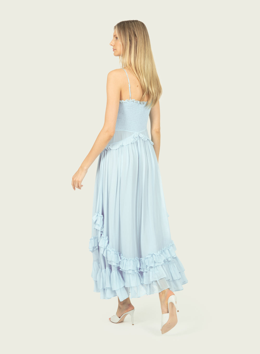 Chelsea Dress - 100% Silk Crinkle Chiffon