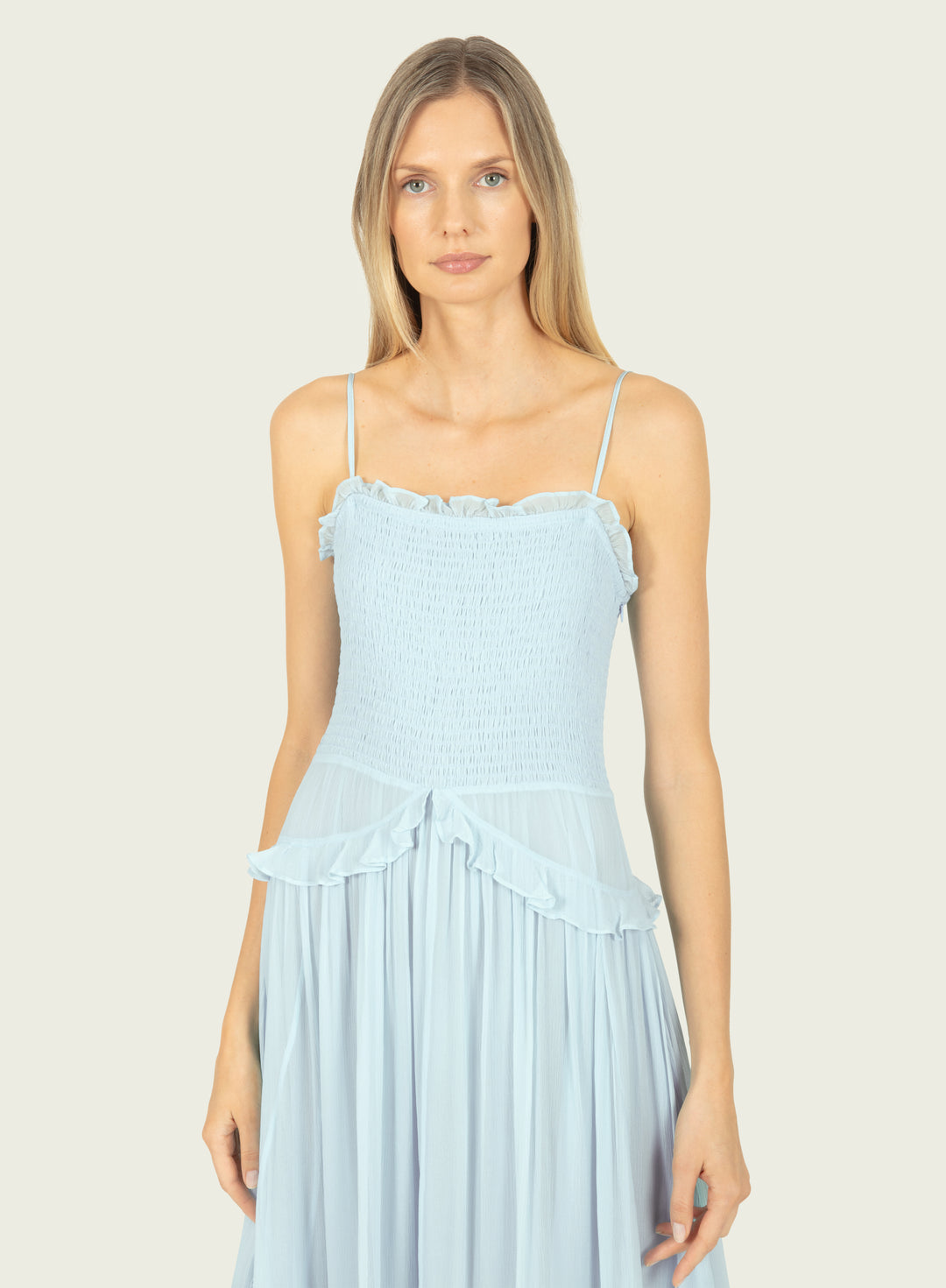 Chelsea Dress - 100% Silk Crinkle Chiffon
