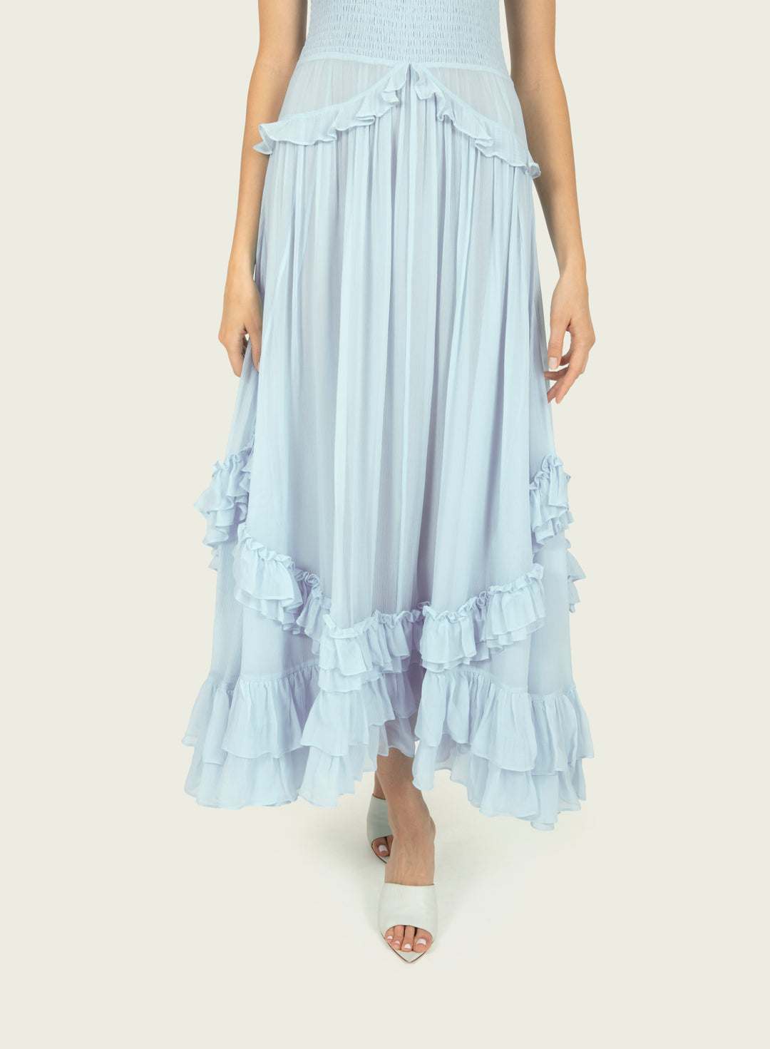 Chelsea Dress - 100% Silk Crinkle Chiffon