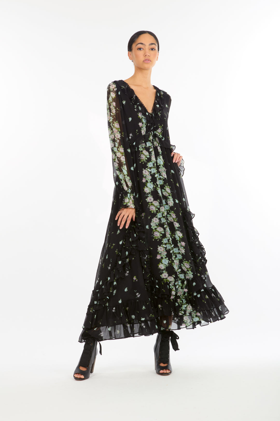 Brighton Dress - 100% Organic Silk Chiffon
