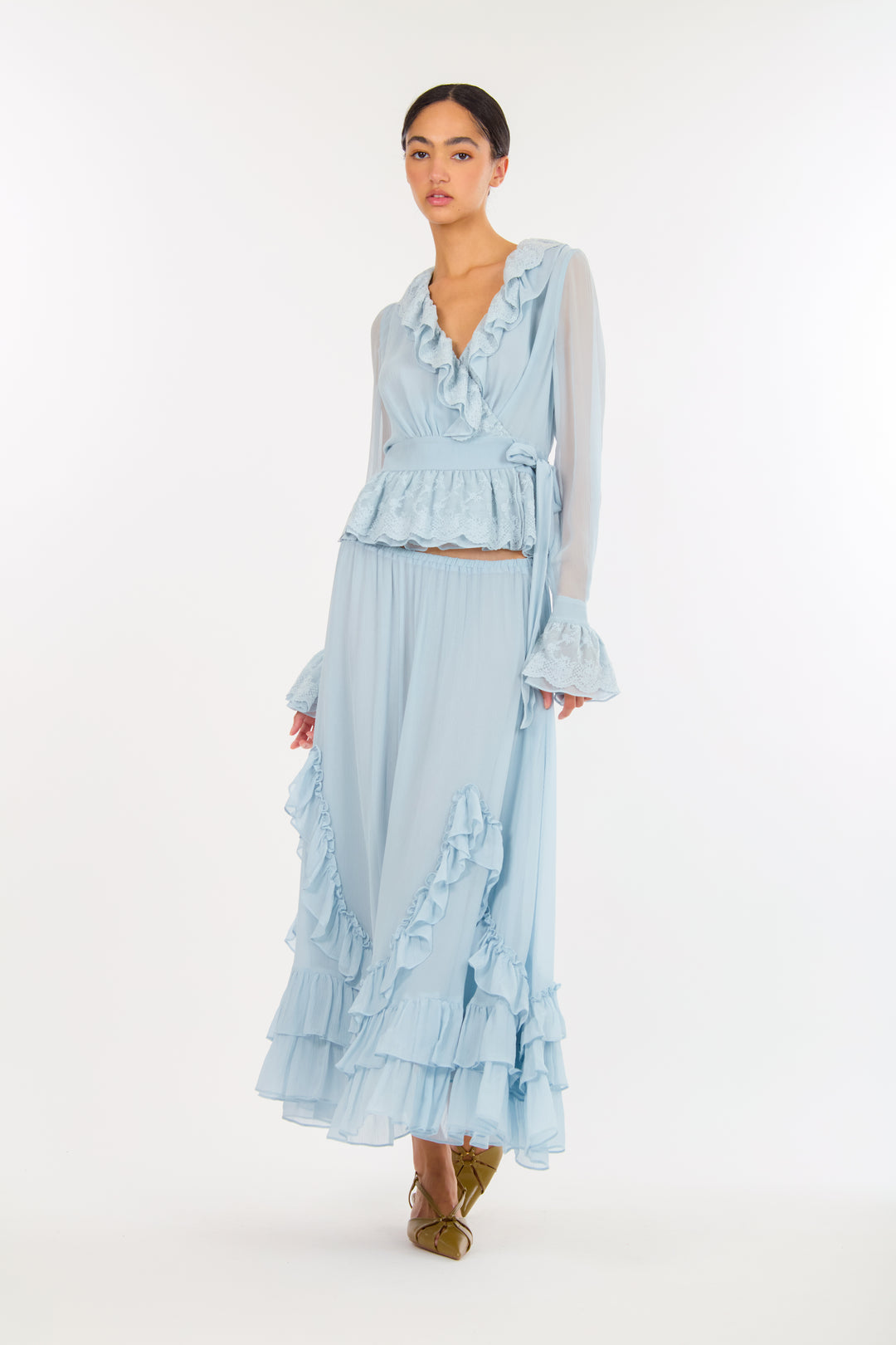 Poet Blouse - 100% Organic Silk Chiffon