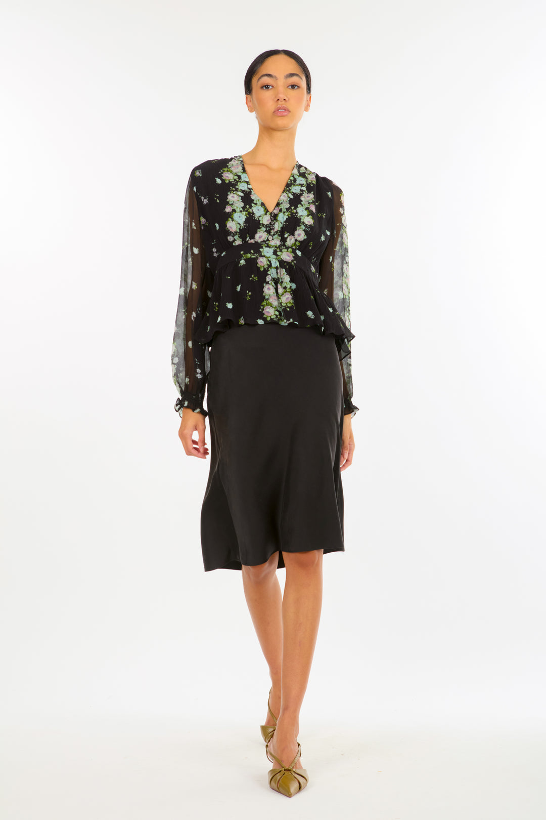 Emerson Blouse - 100% Organic Silk Chiffon