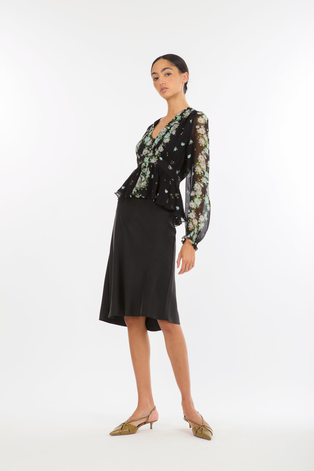 Emerson Blouse - 100% Organic Silk Chiffon
