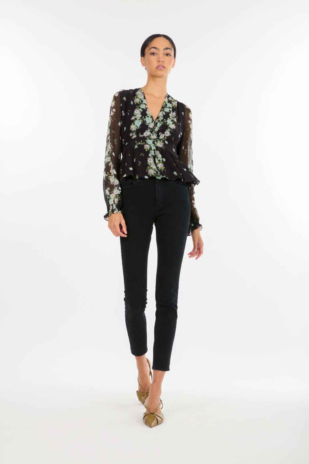 Emerson Blouse - 100% Organic Silk Chiffon