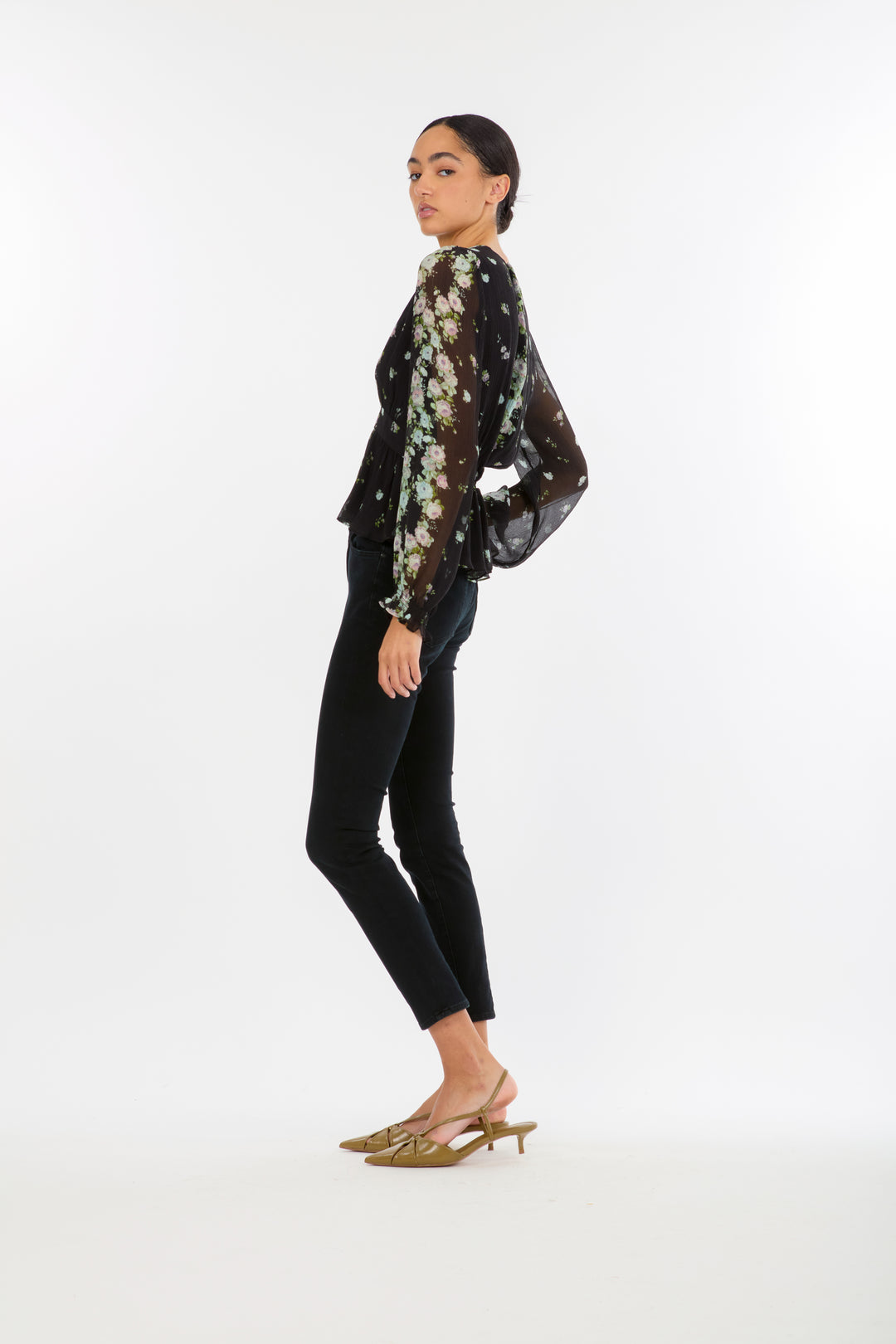 Emerson Blouse - 100% Organic Silk Chiffon