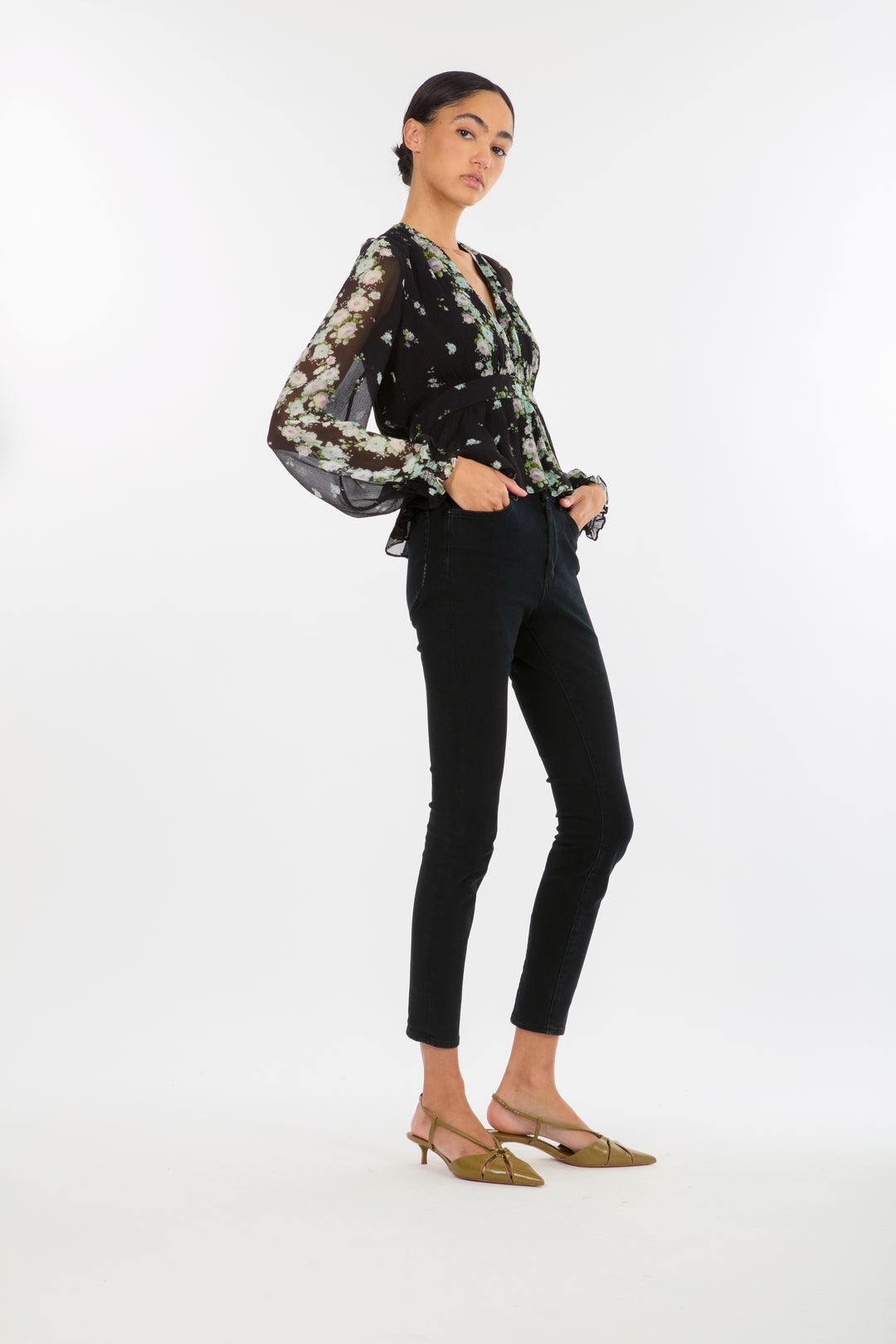 Emerson Blouse - 100% Organic Silk Chiffon