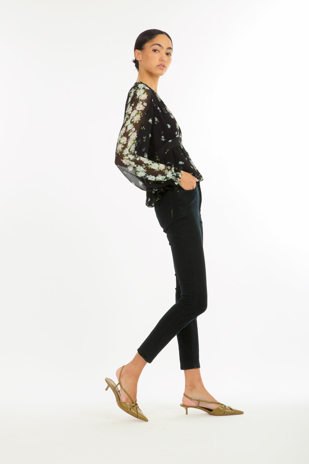 Emerson Blouse - 100% Organic Silk Chiffon