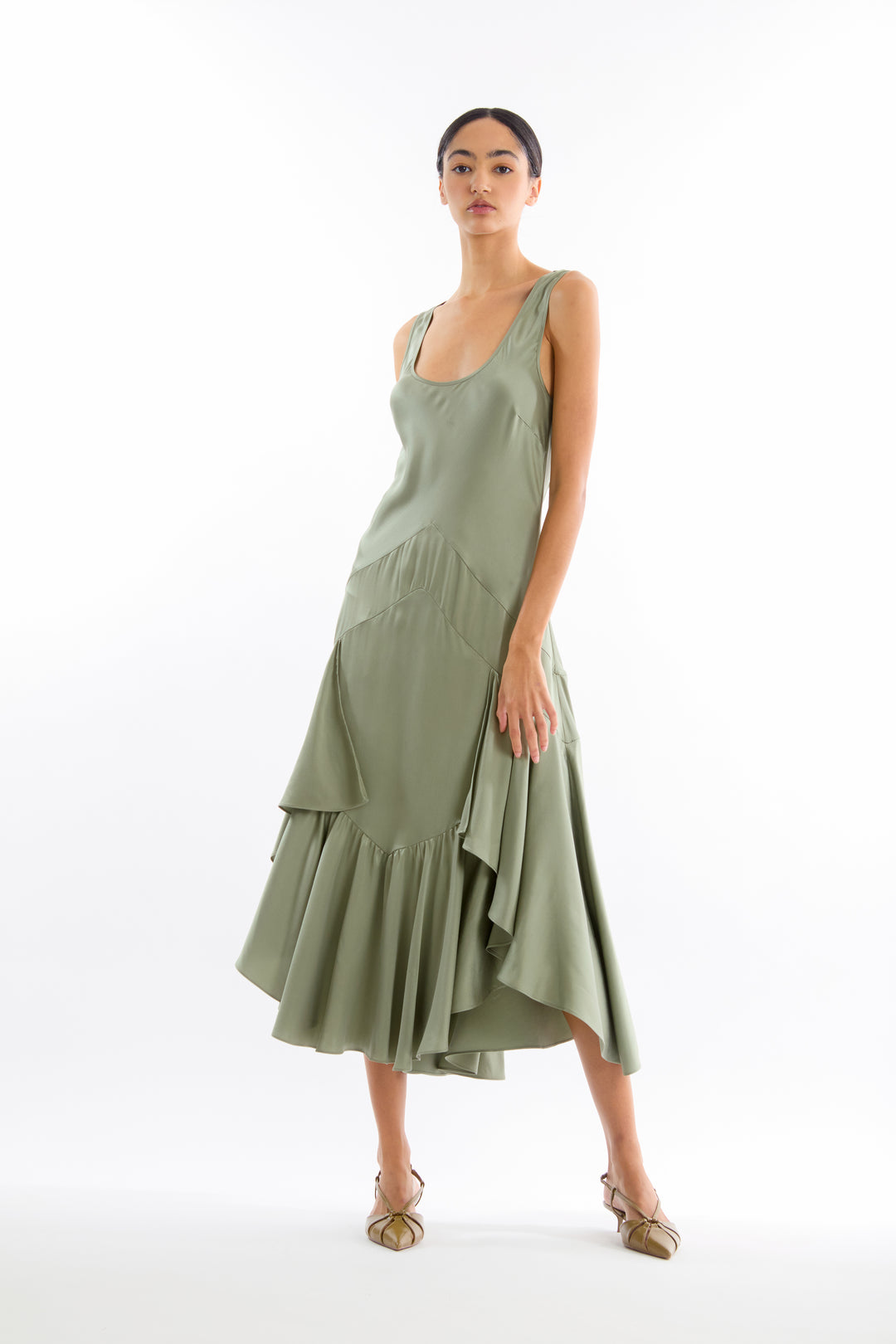 Evelyn Dress - 100% Organic Sand-Washed Silk