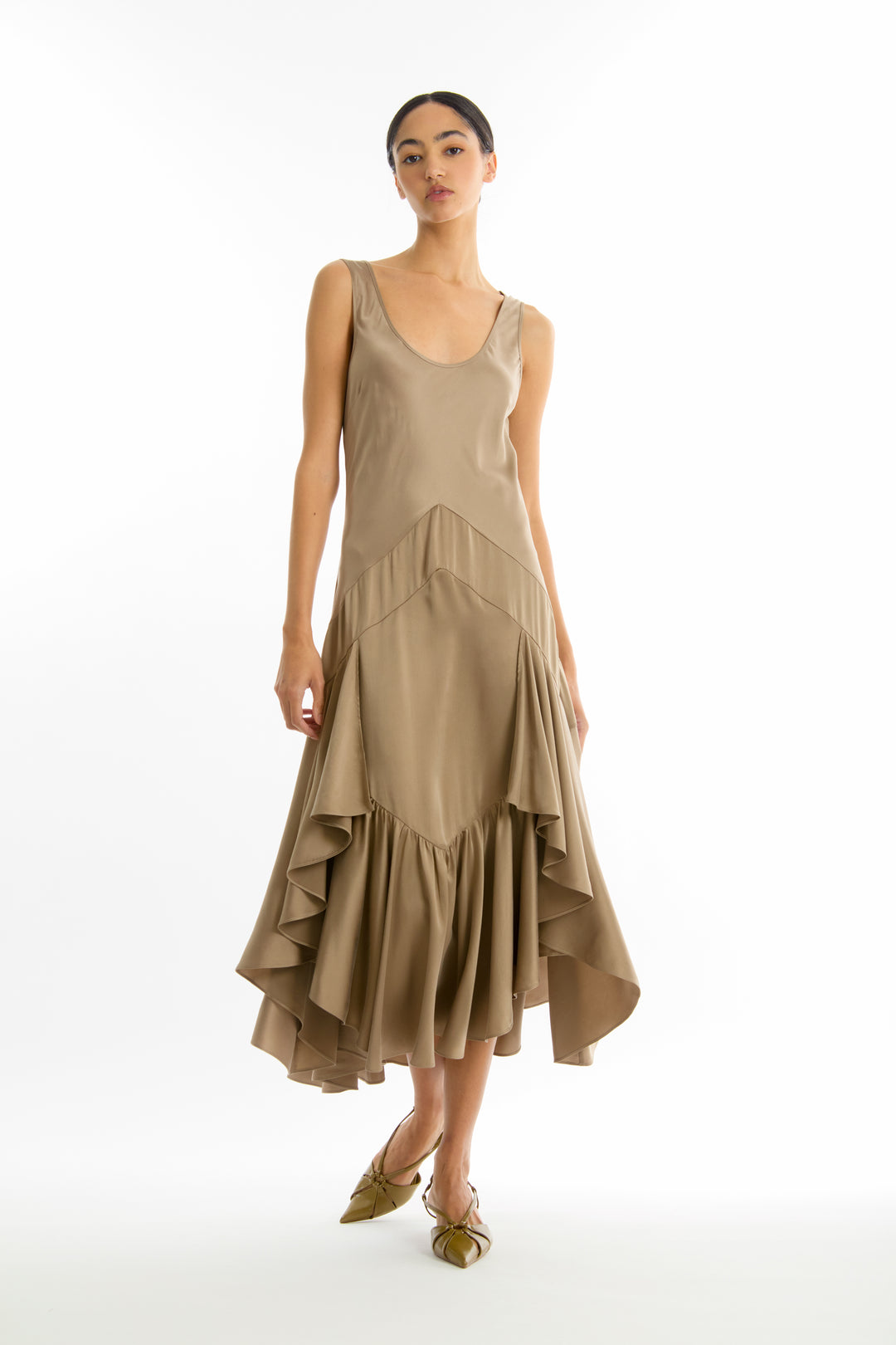 Evelyn Dress - 100% Organic Sand-Washed Silk