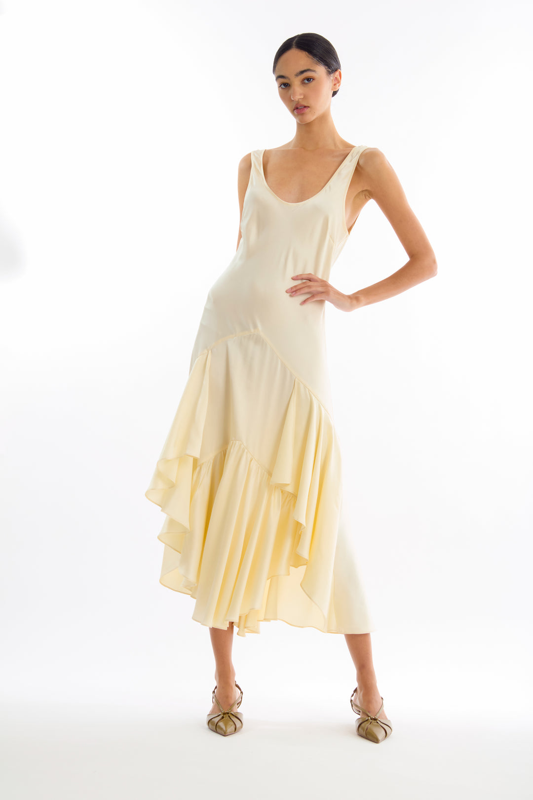Evelyn Dress - 100% Organic Sand-Washed Silk