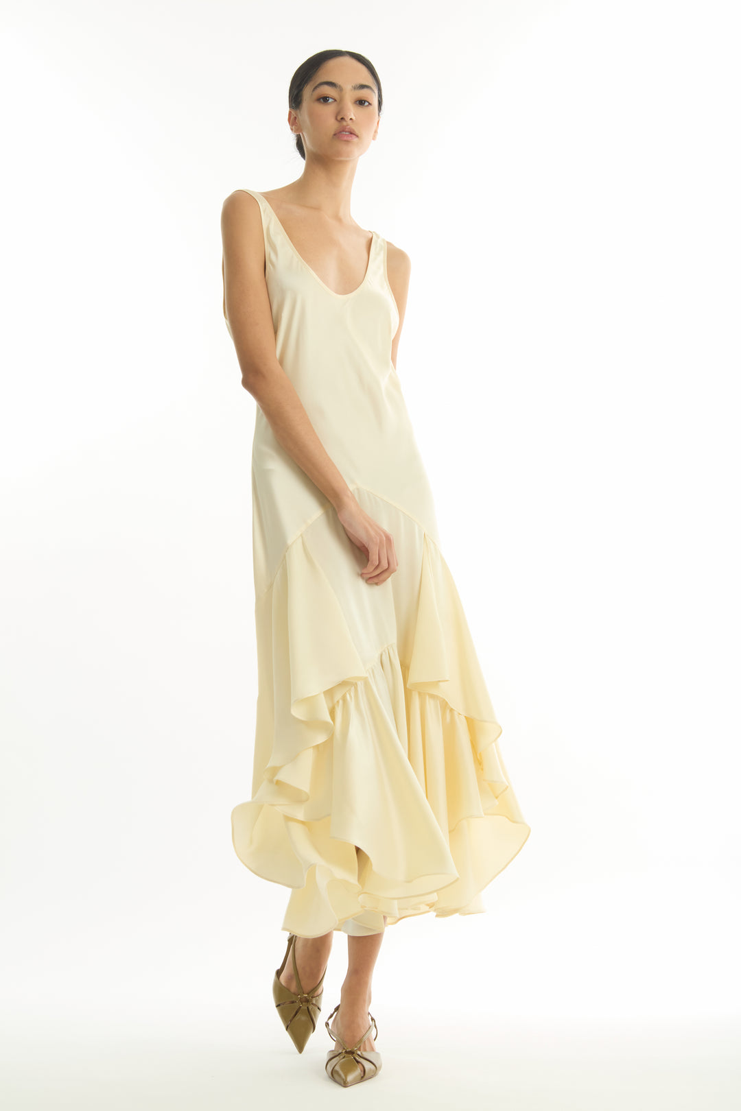 Evelyn Dress - 100% Organic Sand-Washed Silk