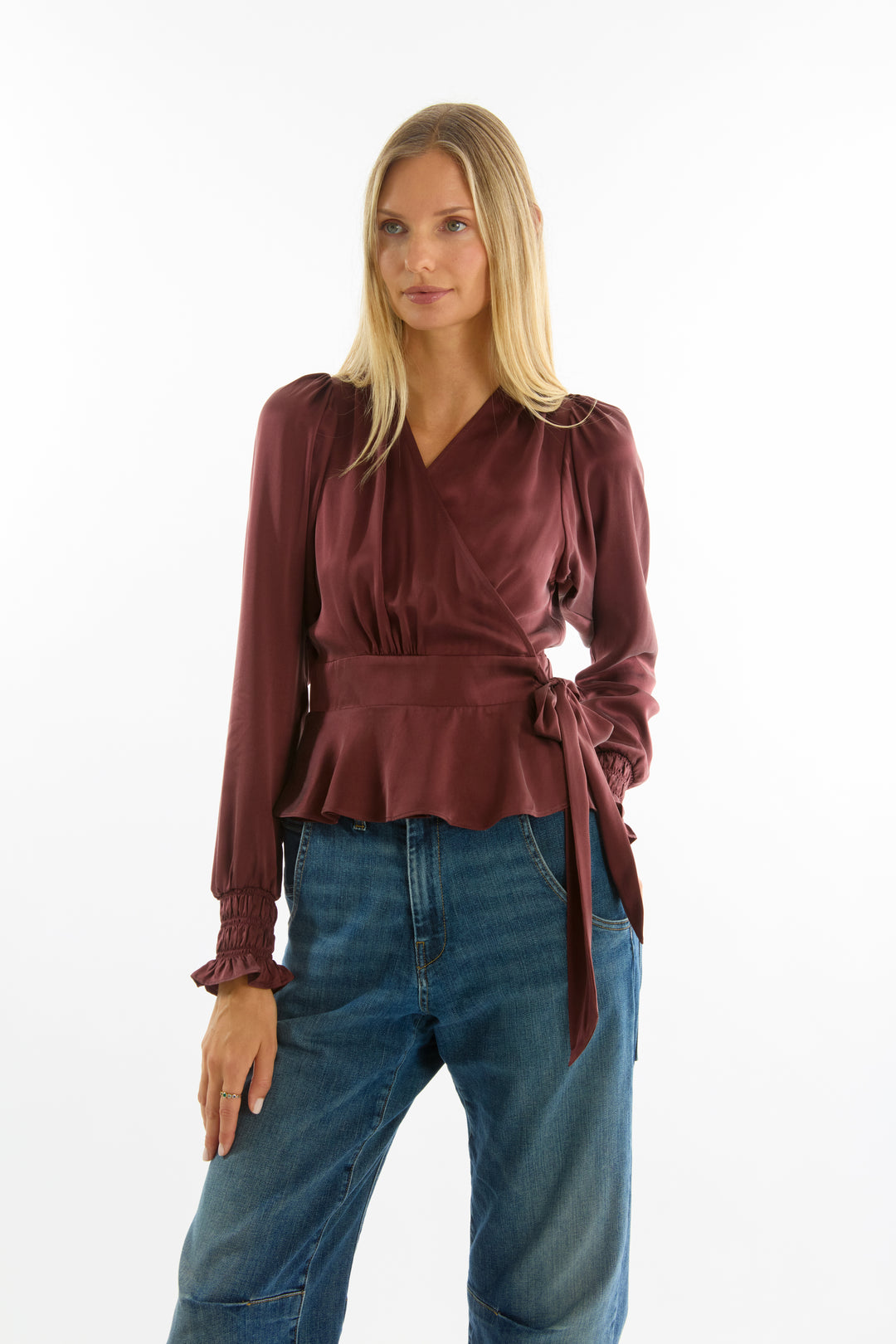 Hailey Top -100% Organic Sand-Washed Silk