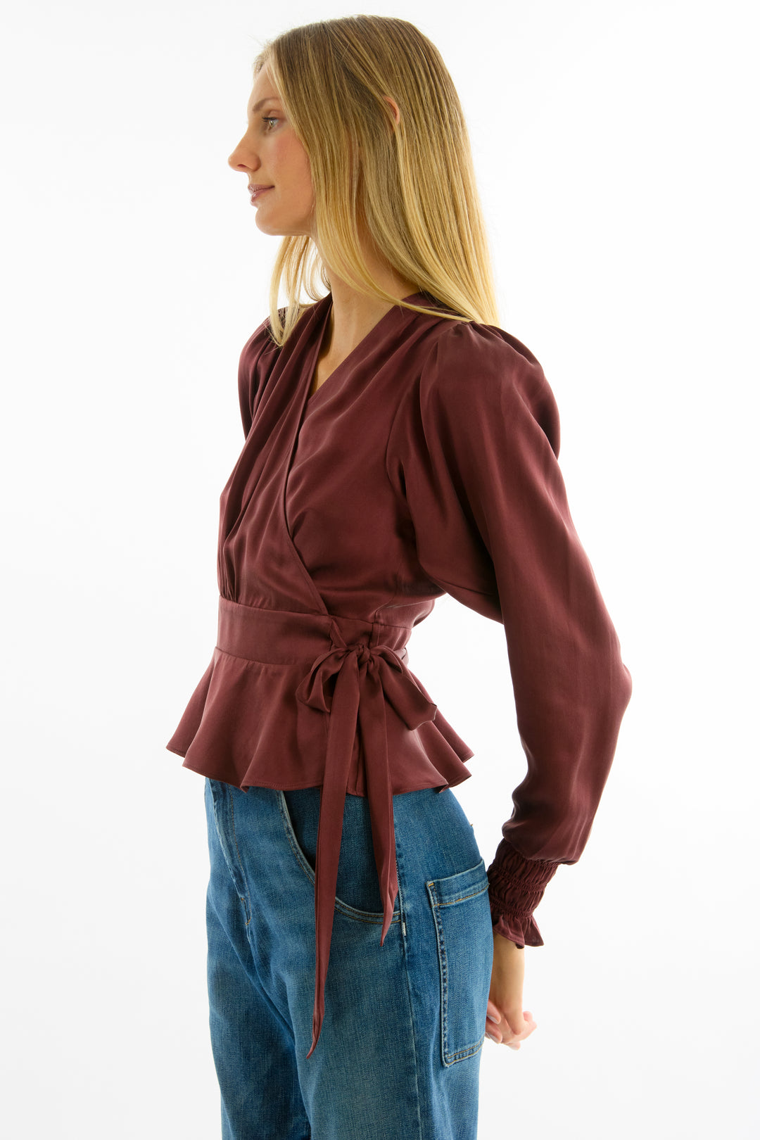 Hailey Top -100% Organic Sand-Washed Silk