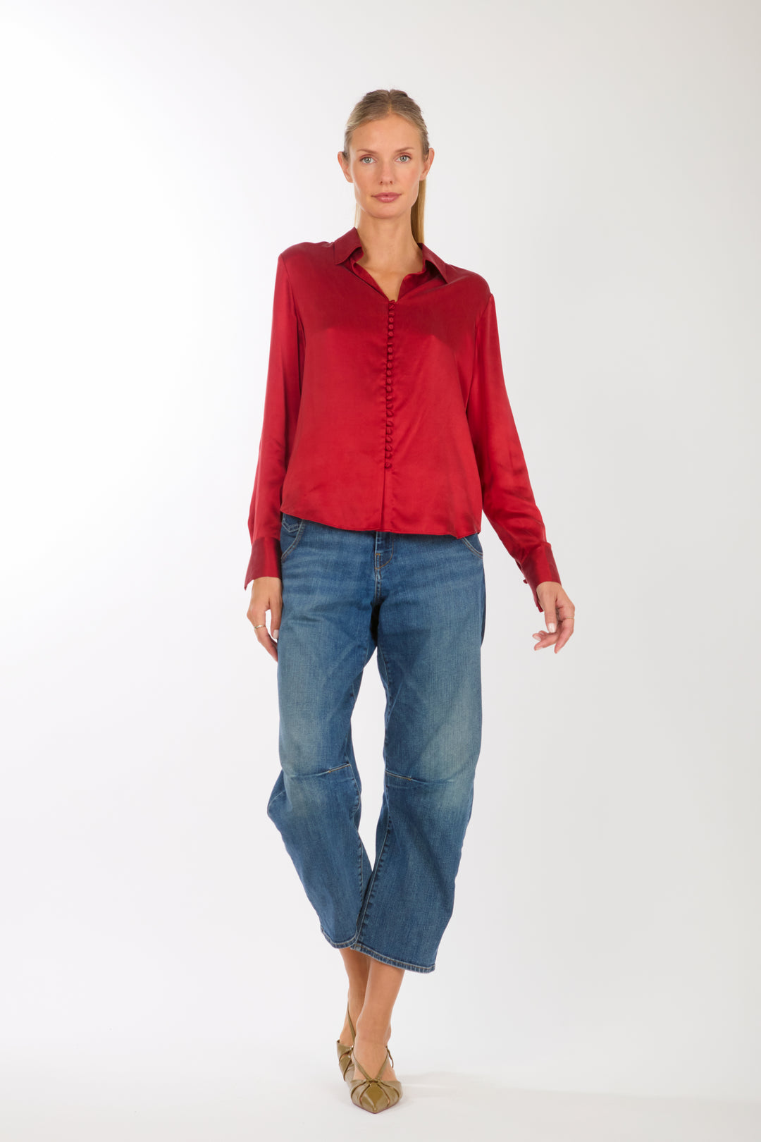 Joanne Blouse - 100% Organic Sand-Washed Silk