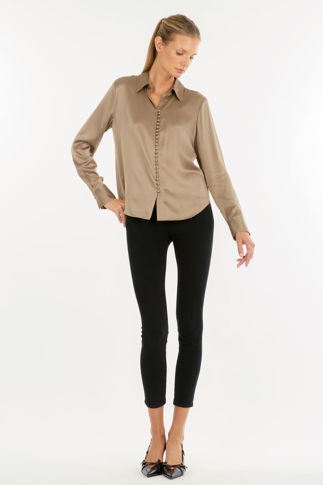 Joanne Blouse - 100% Organic Sand-Washed Silk