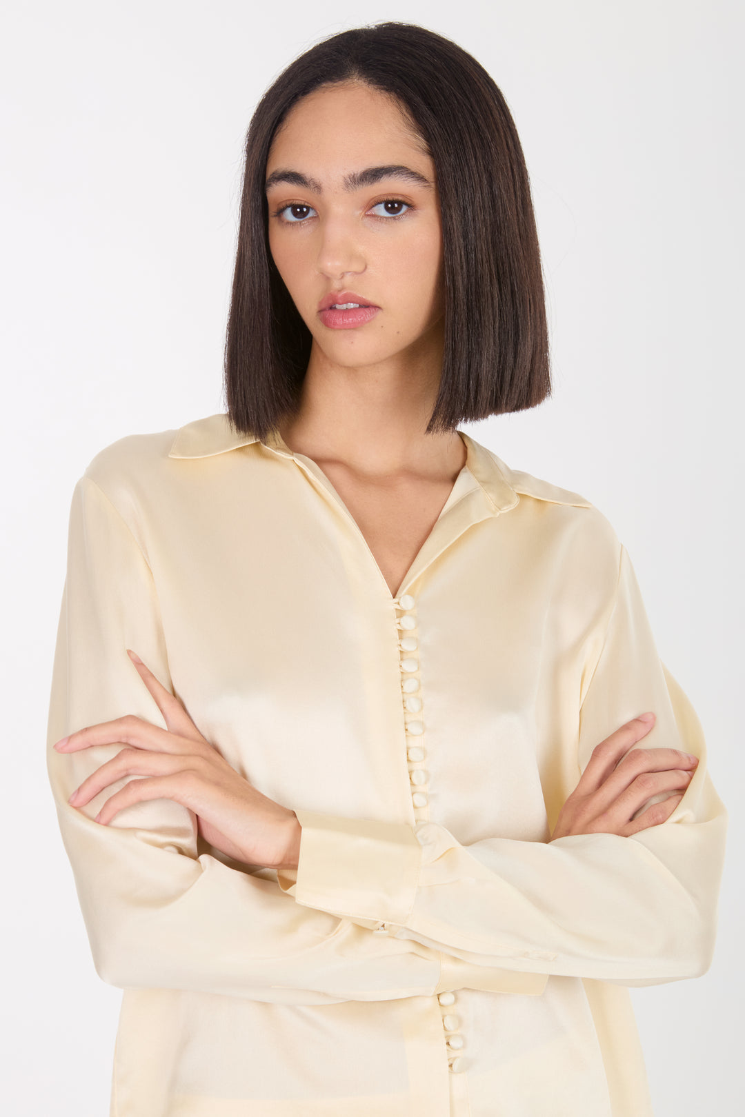 Joanne Blouse - 100% Organic Sand-Washed Silk