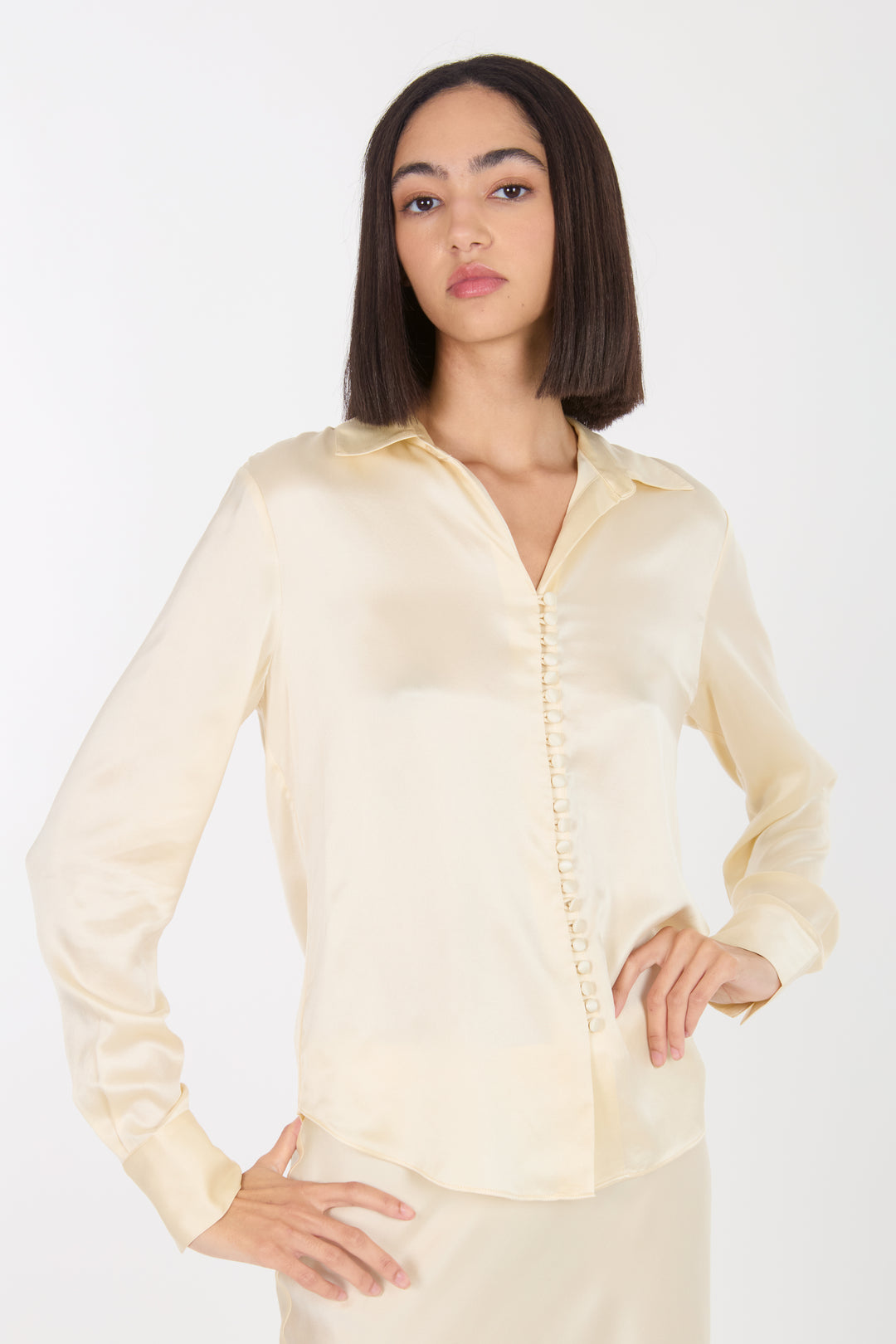 Joanne Blouse - 100% Organic Sand-Washed Silk