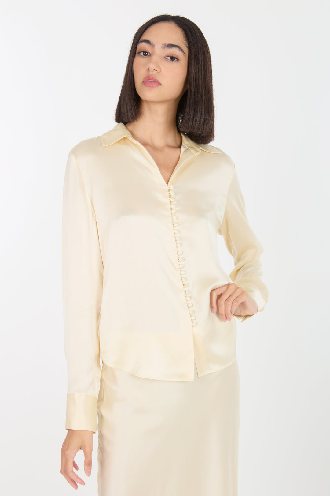 Joanne Blouse - 100% Organic Sand-Washed Silk