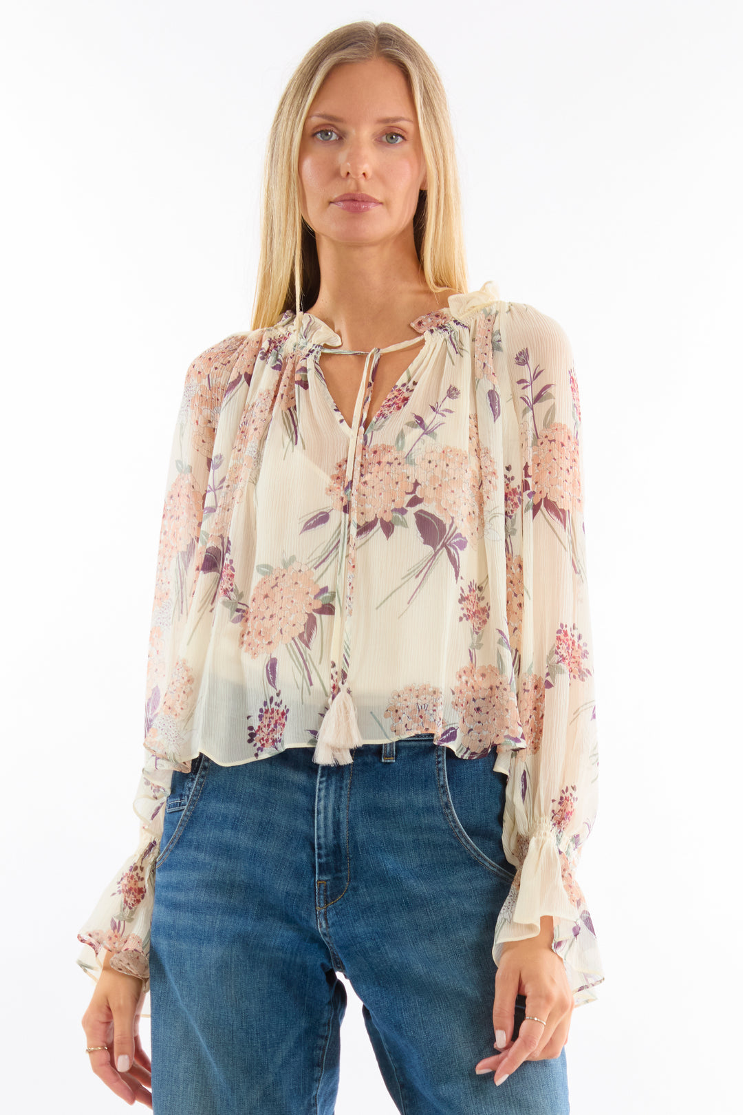 Katerina Blouse - 100% Organic Silk Chiffon