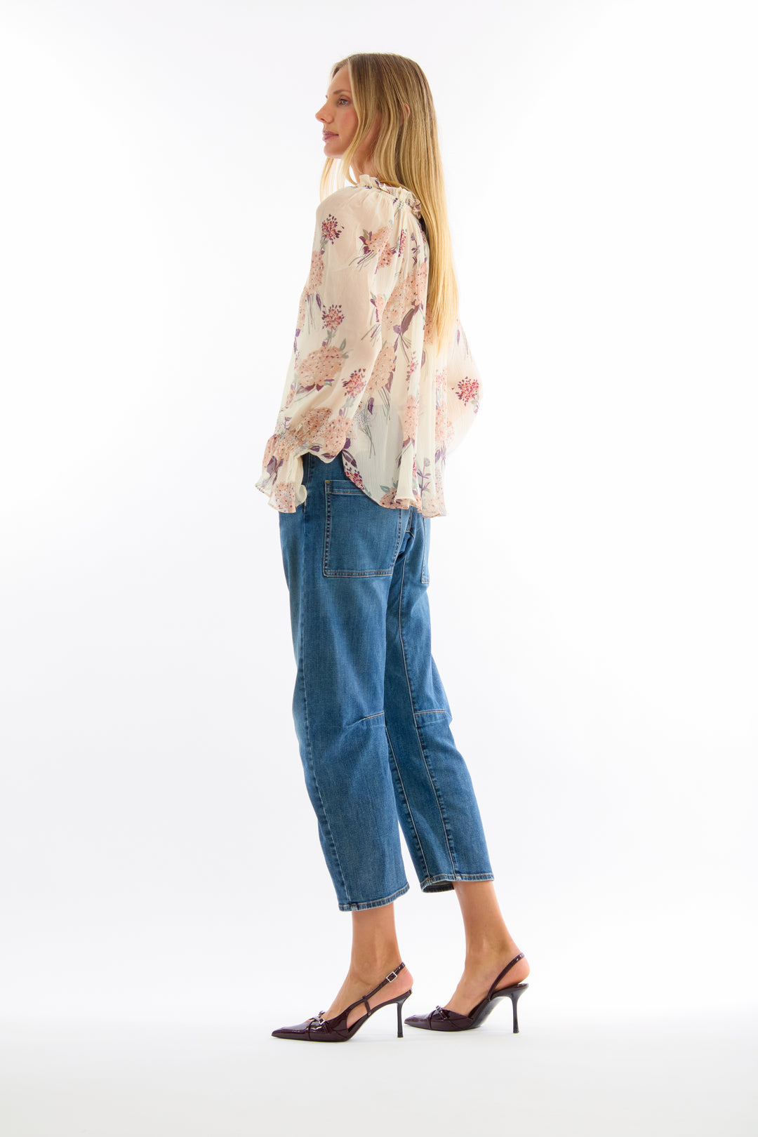 Katerina Blouse - 100% Organic Silk Chiffon