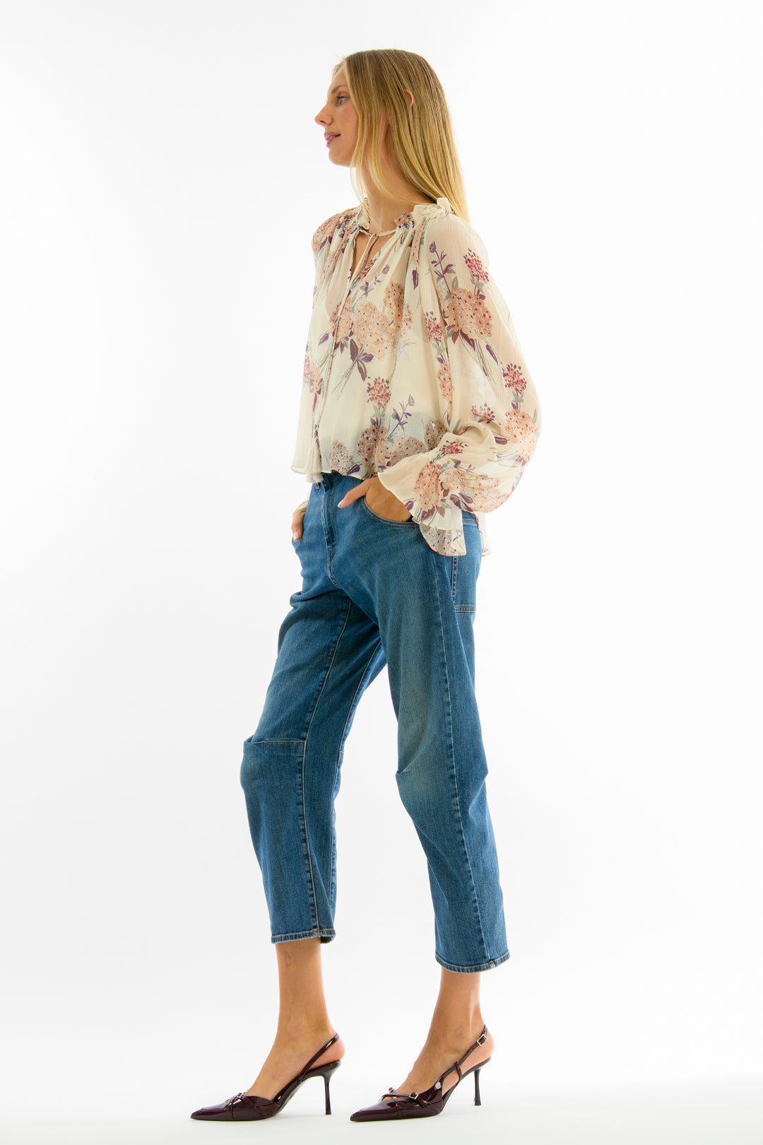 Katerina Blouse - 100% Organic Silk Chiffon