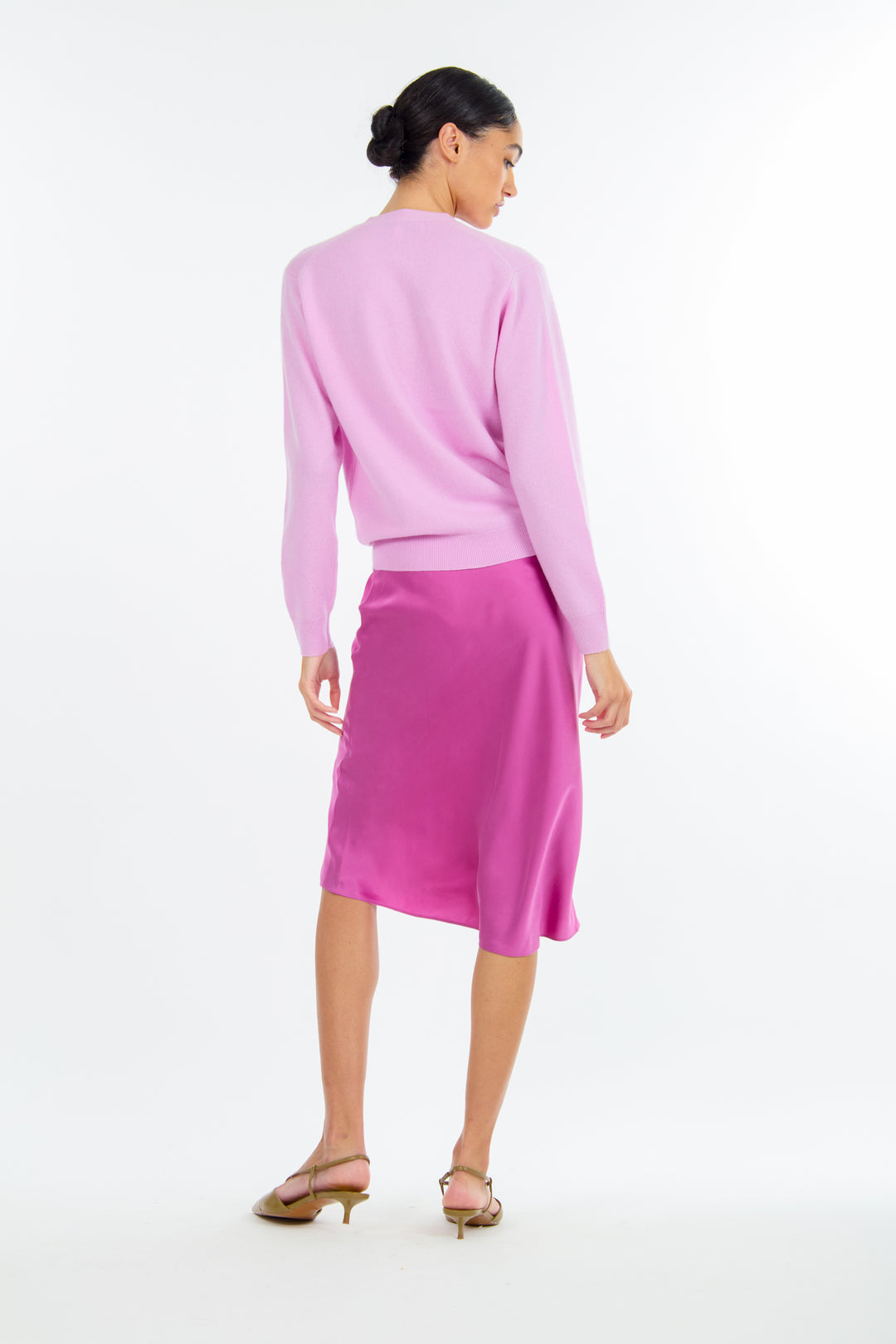 Lainey Midi Skirt - 100% Organic Sand-Washed Silk