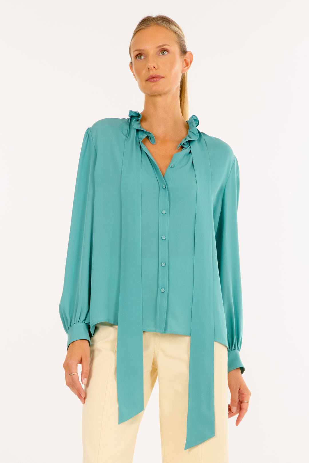 Maribelle Blouse - Silk Double Georgette