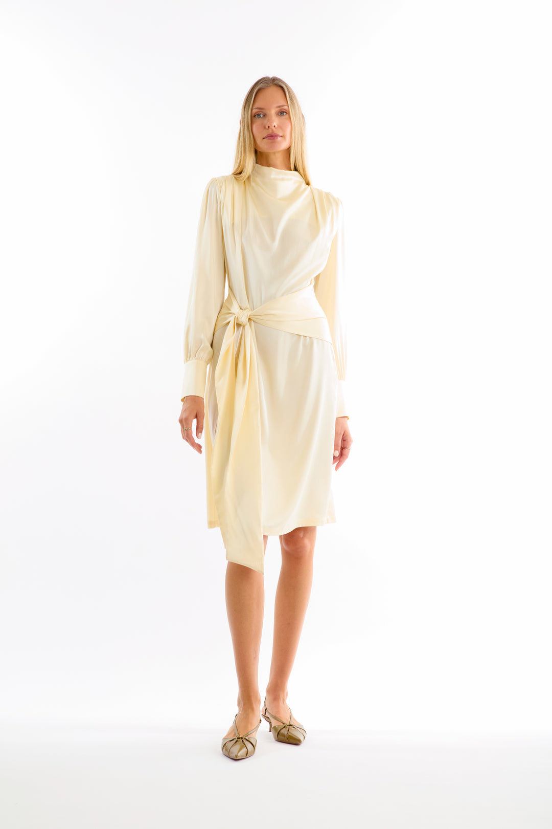 Mina Dress - 100% Organic Sand-Washed Silk
