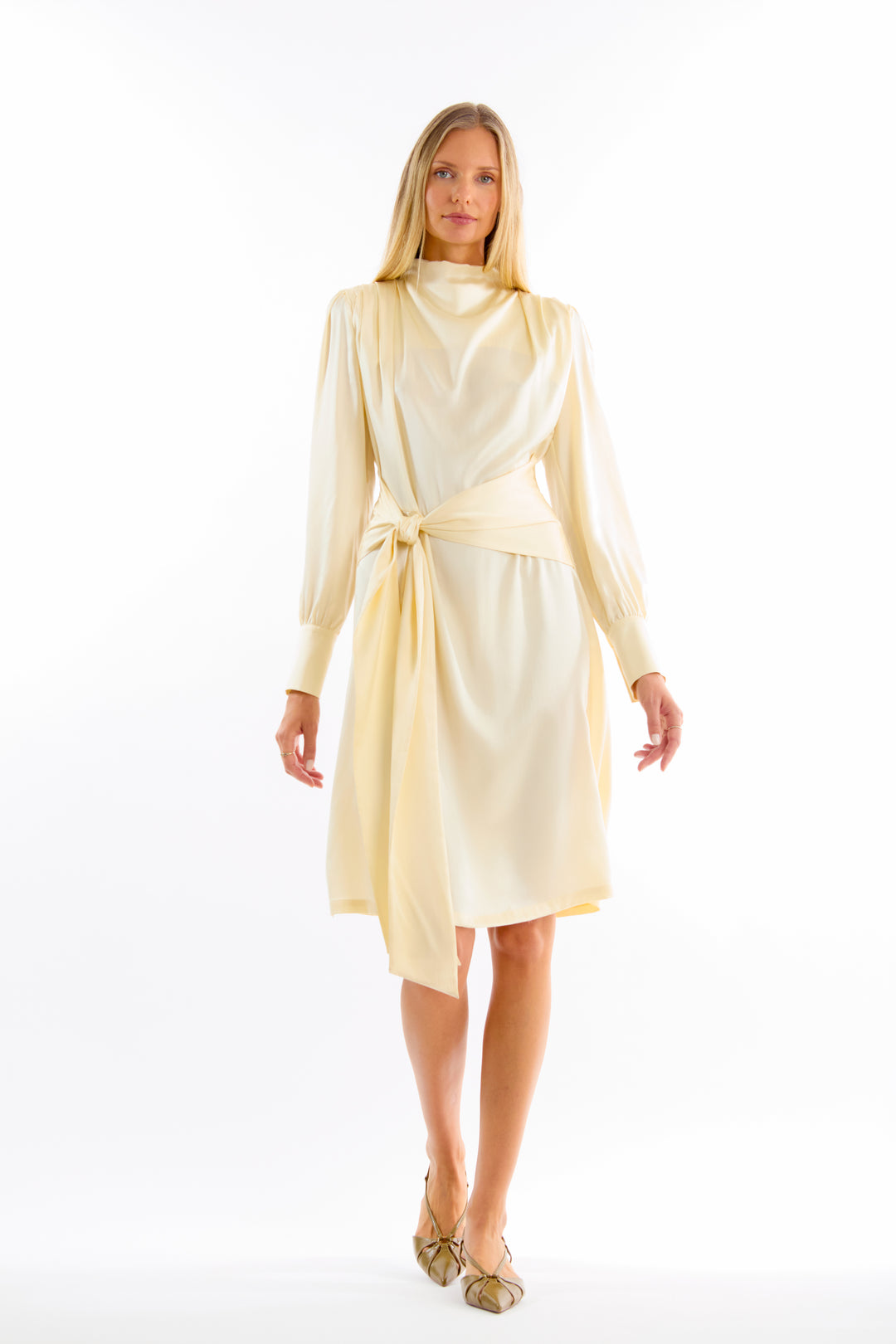 Mina Dress - 100% Organic Sand-Washed Silk