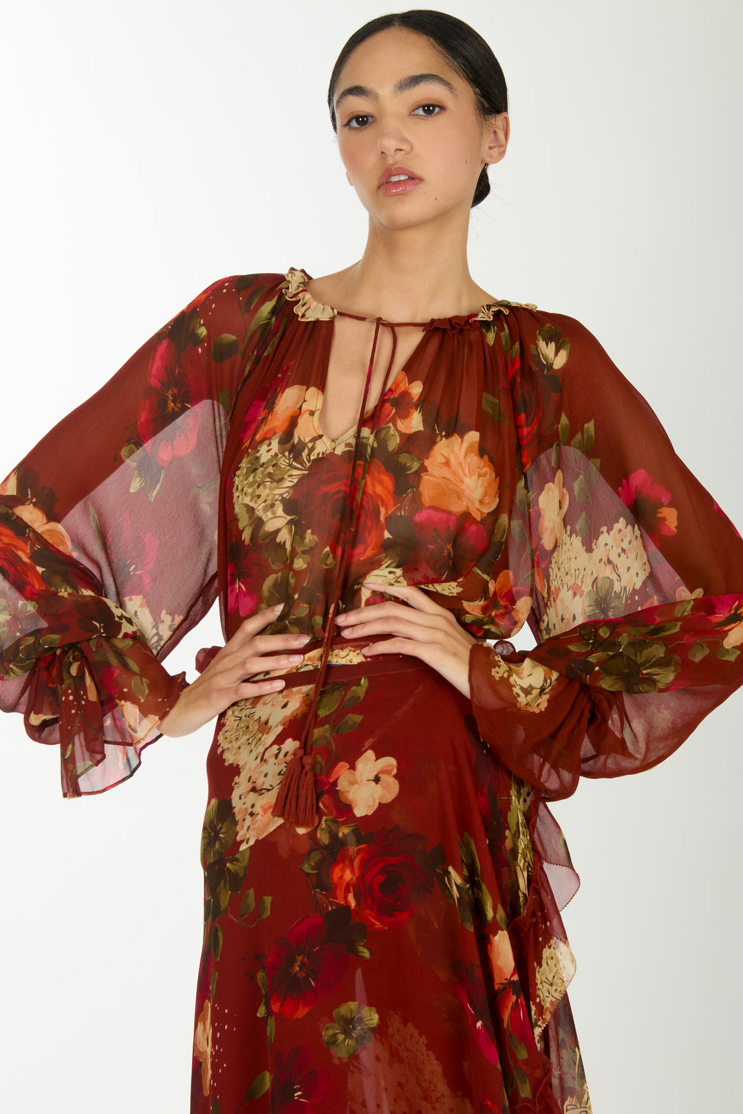 Murray Blouse - 100% Organic Silk Chiffon