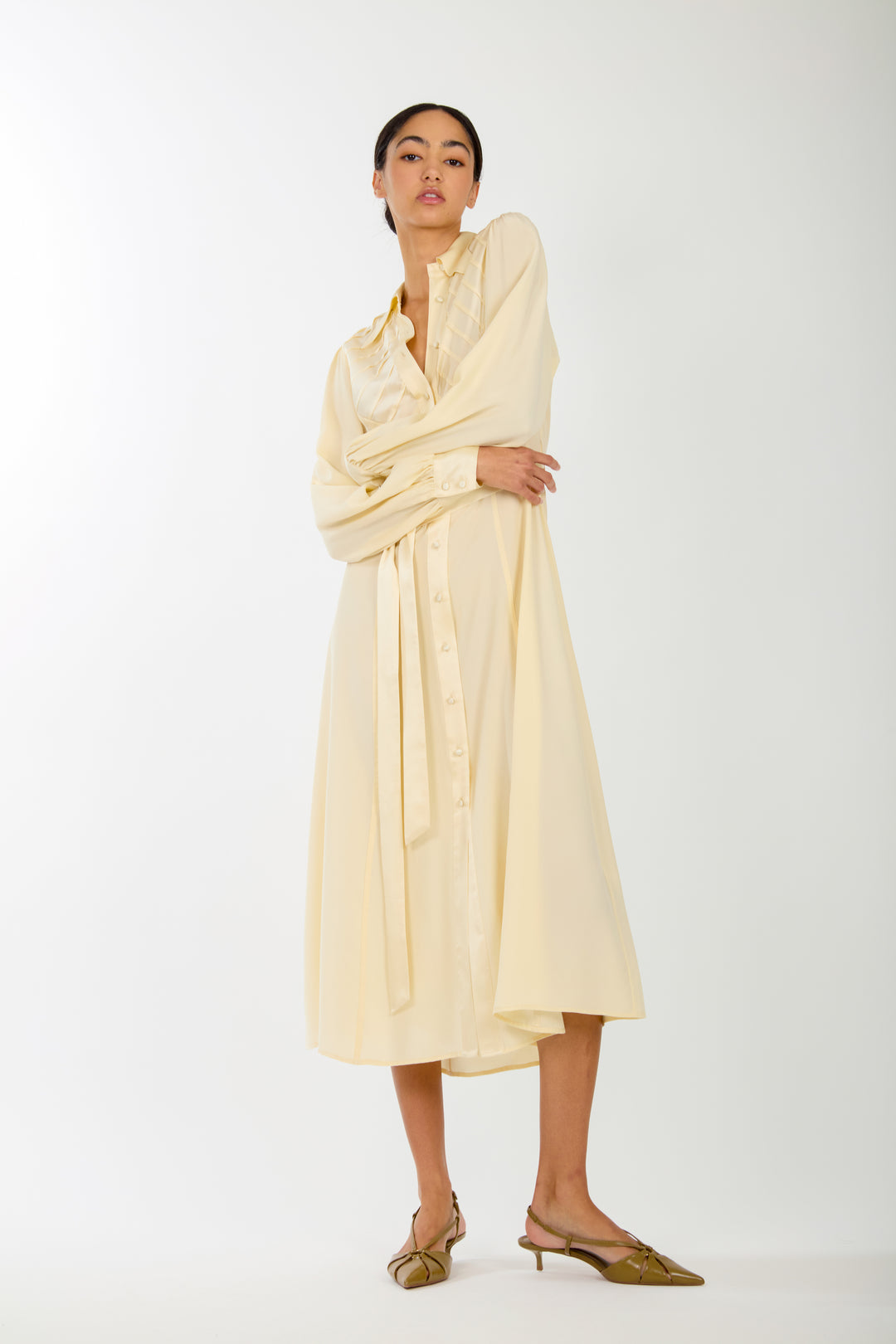 Nila Dress - 100% Organic Sand-Washed Silk