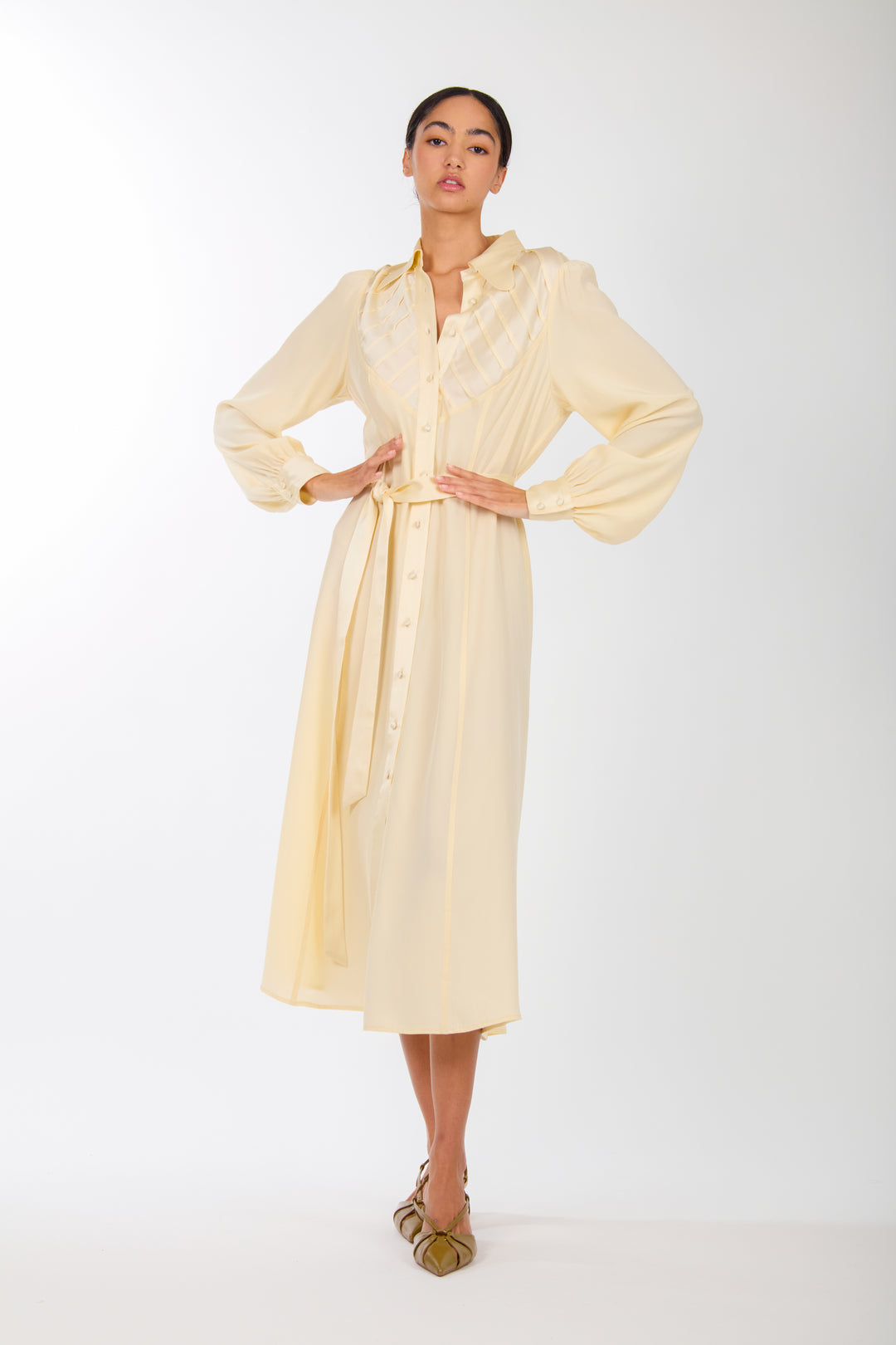 Nila Dress - 100% Organic Sand-Washed Silk