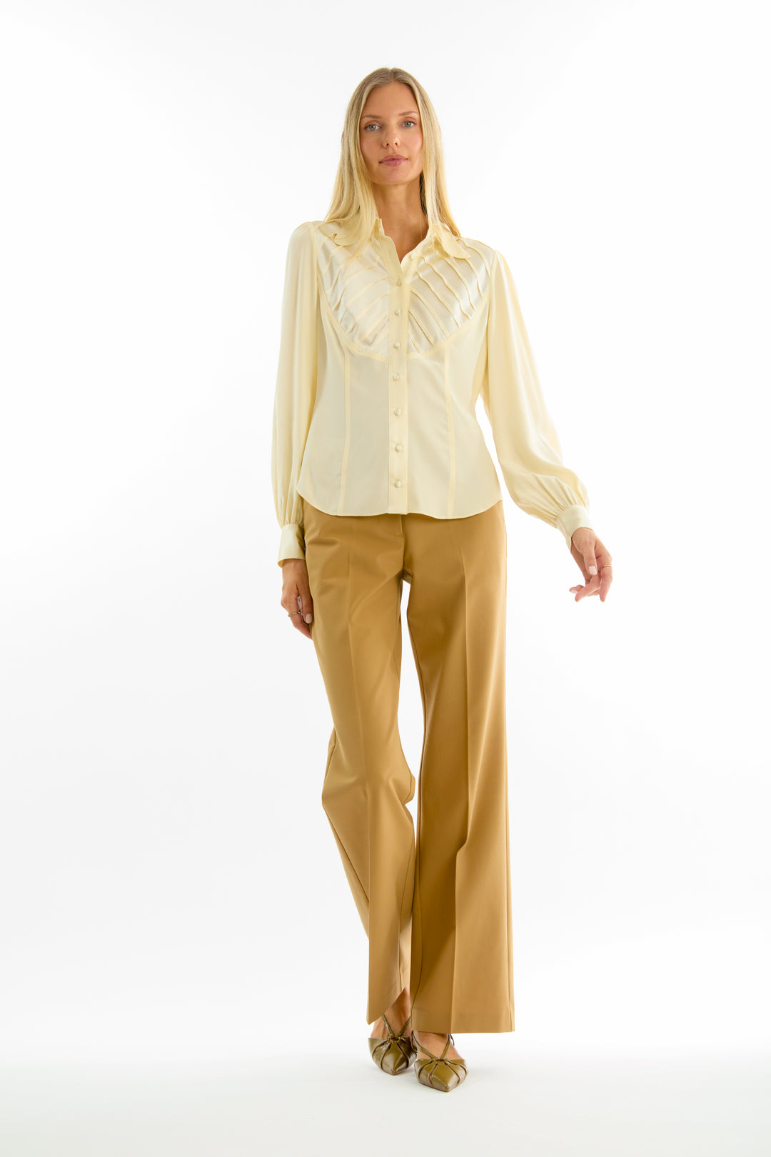 Nila Blouse - 100% Organic Sand-Washed Silk