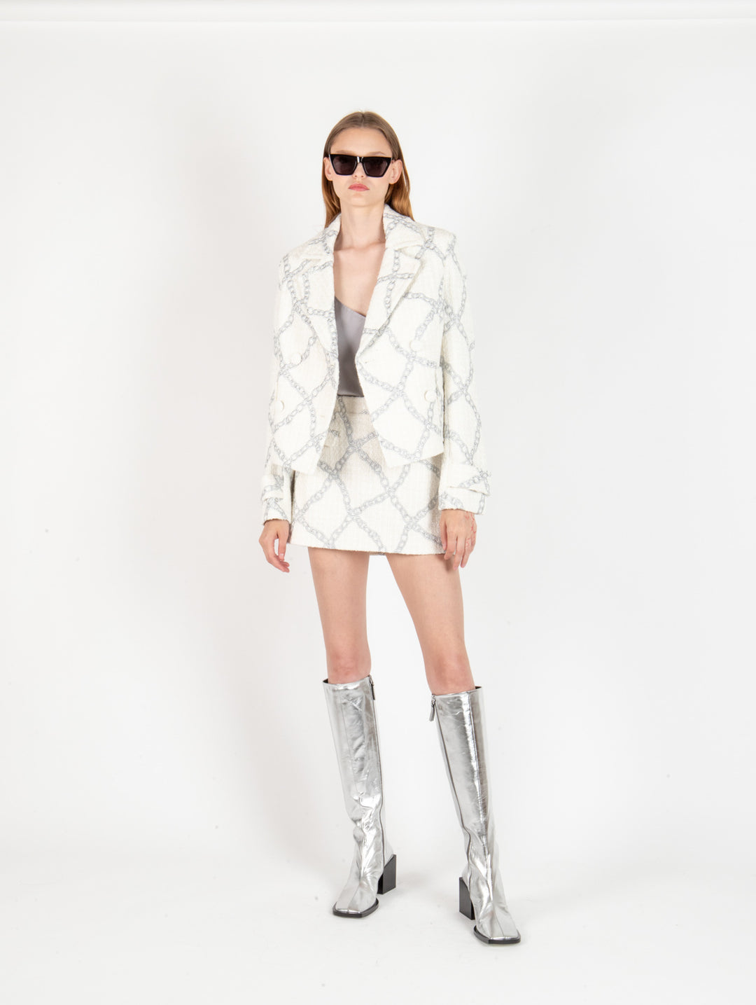 Francesca Jacket - Tweed with Metallic