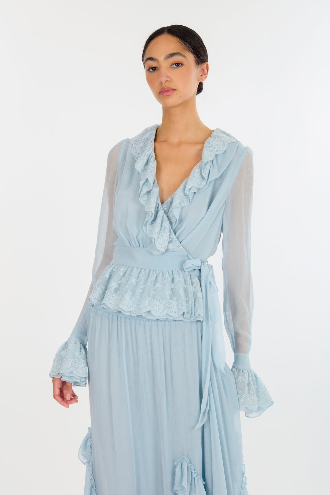 Poet Blouse - 100% Organic Silk Chiffon