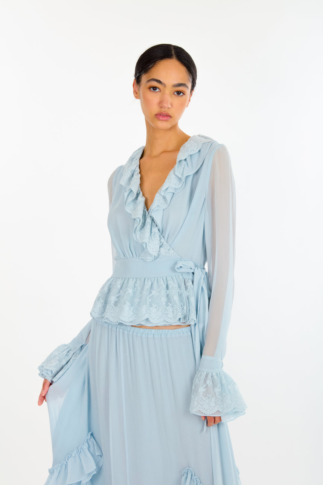 Poet Blouse - 100% Organic Silk Chiffon