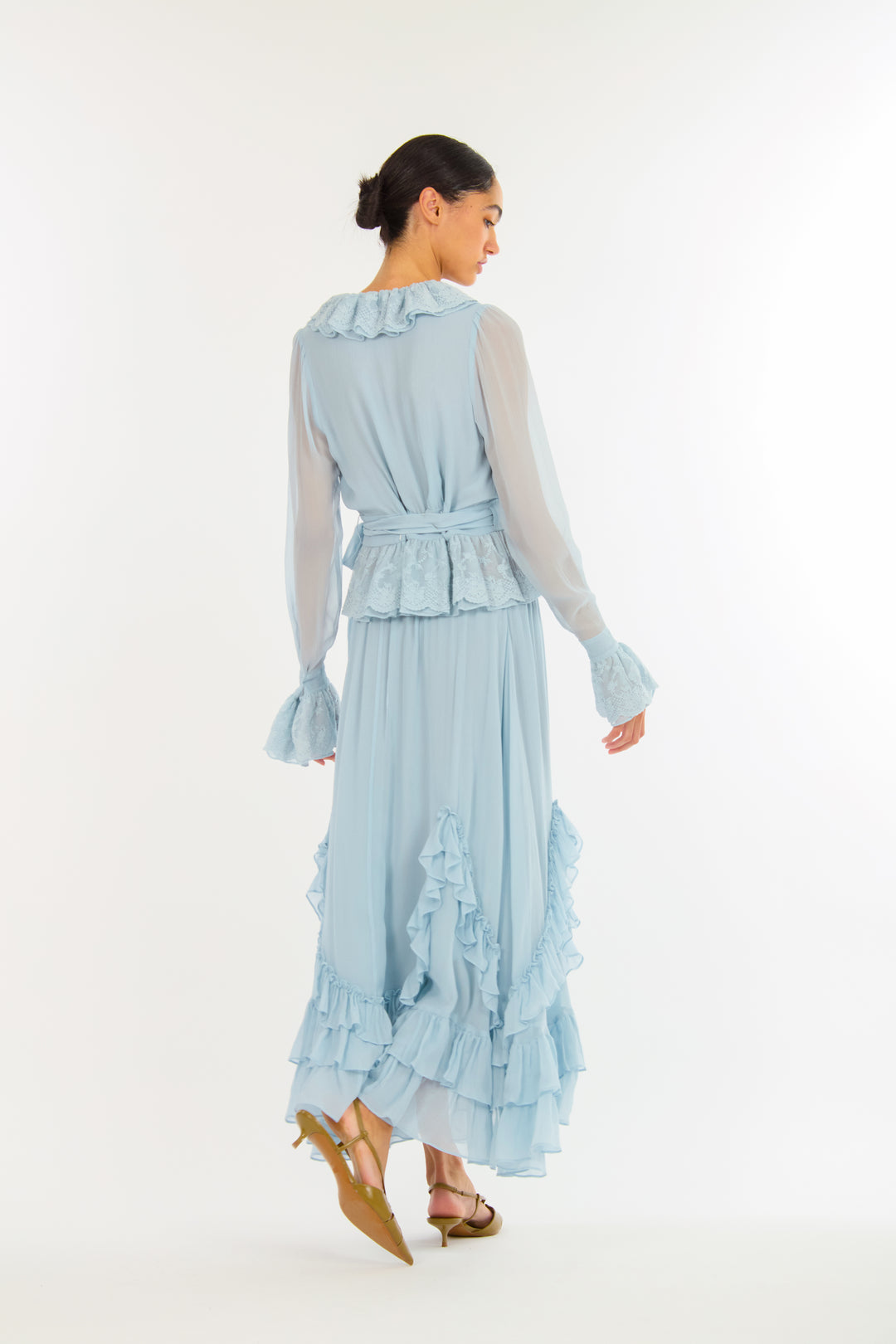 Poet Blouse - 100% Organic Silk Chiffon