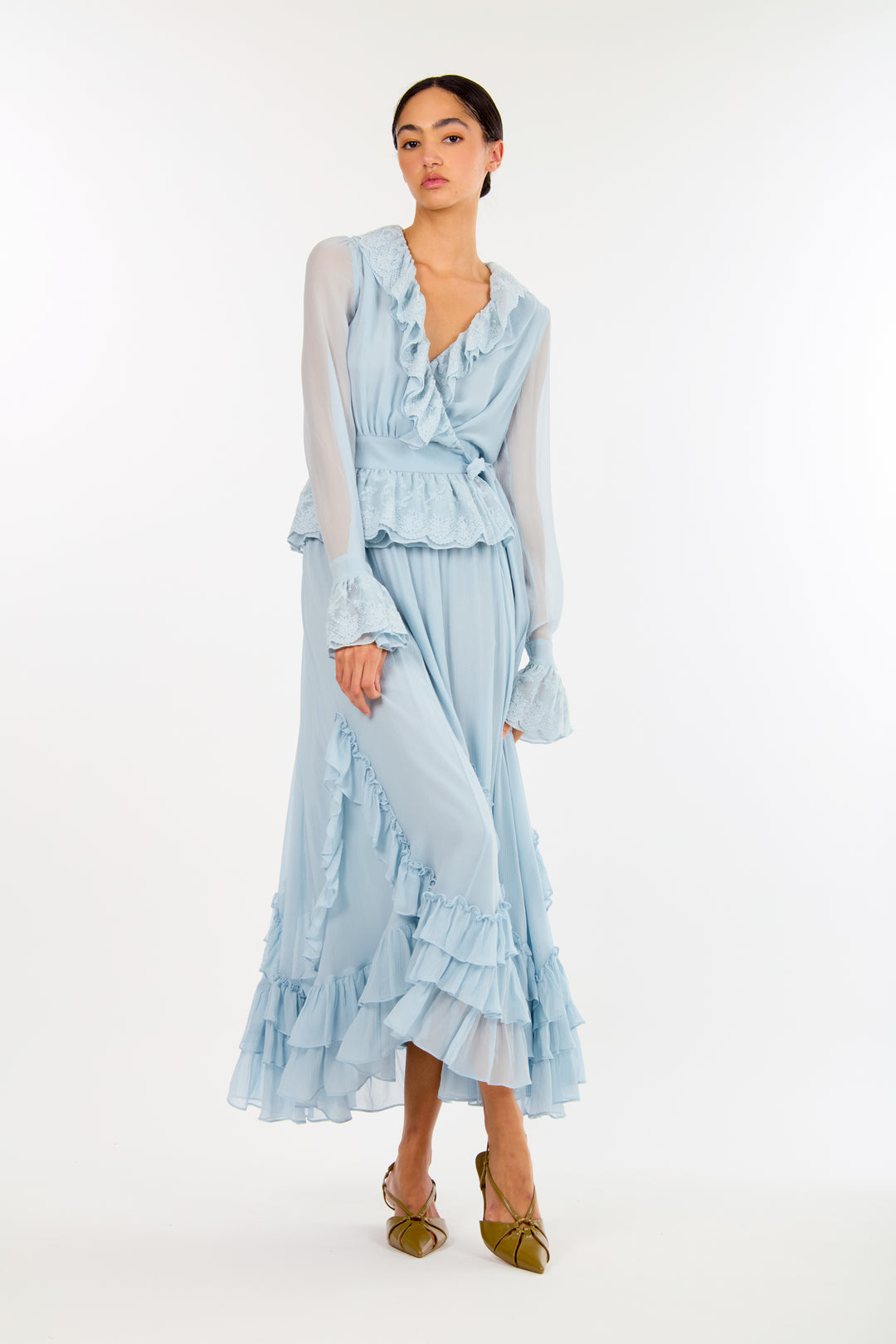 Poet Blouse - 100% Organic Silk Chiffon