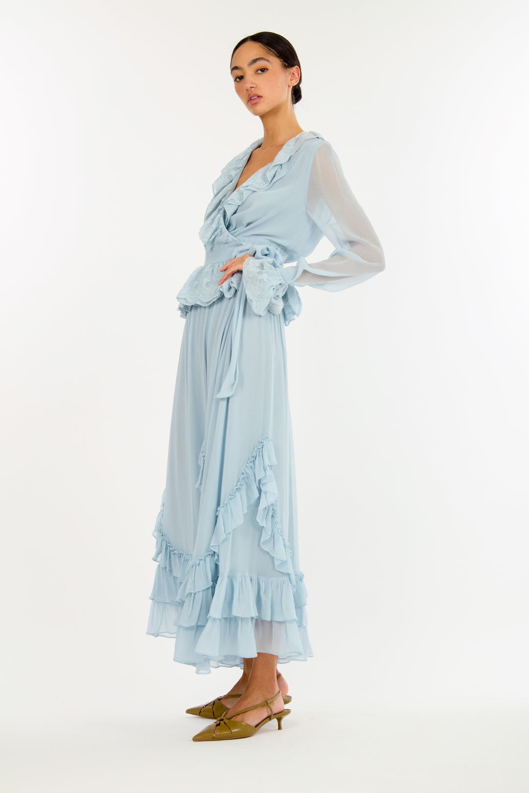 Poet Blouse - 100% Organic Silk Chiffon