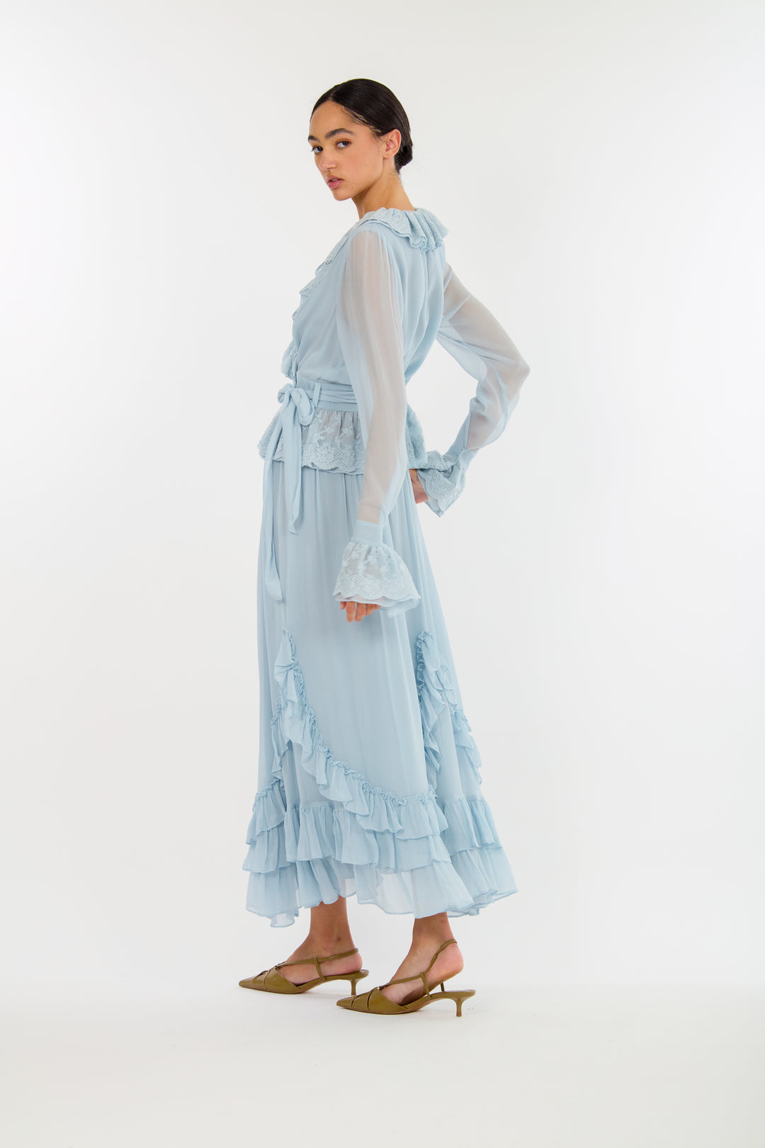 Poet Blouse - 100% Organic Silk Chiffon