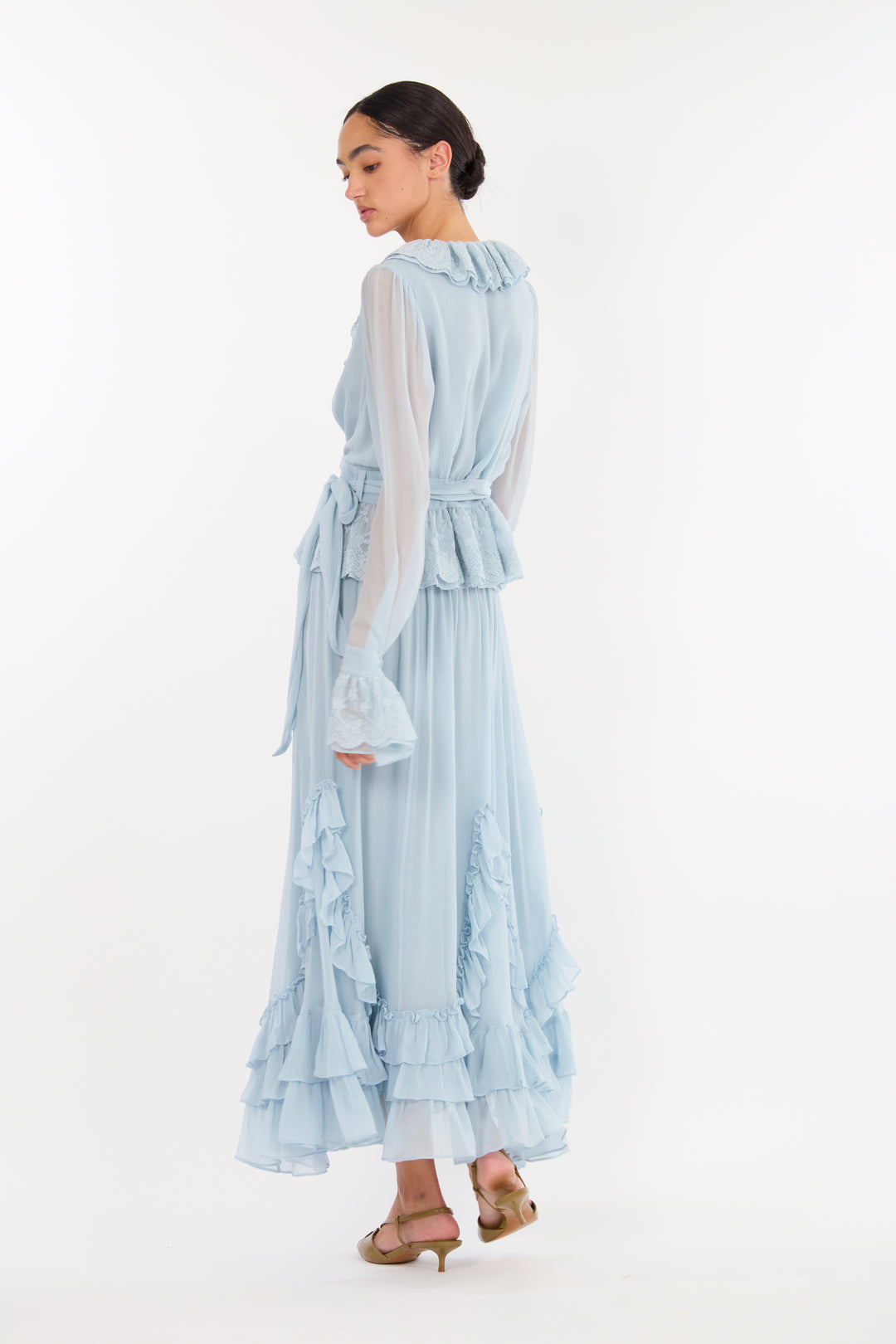 Poet Blouse - 100% Organic Silk Chiffon